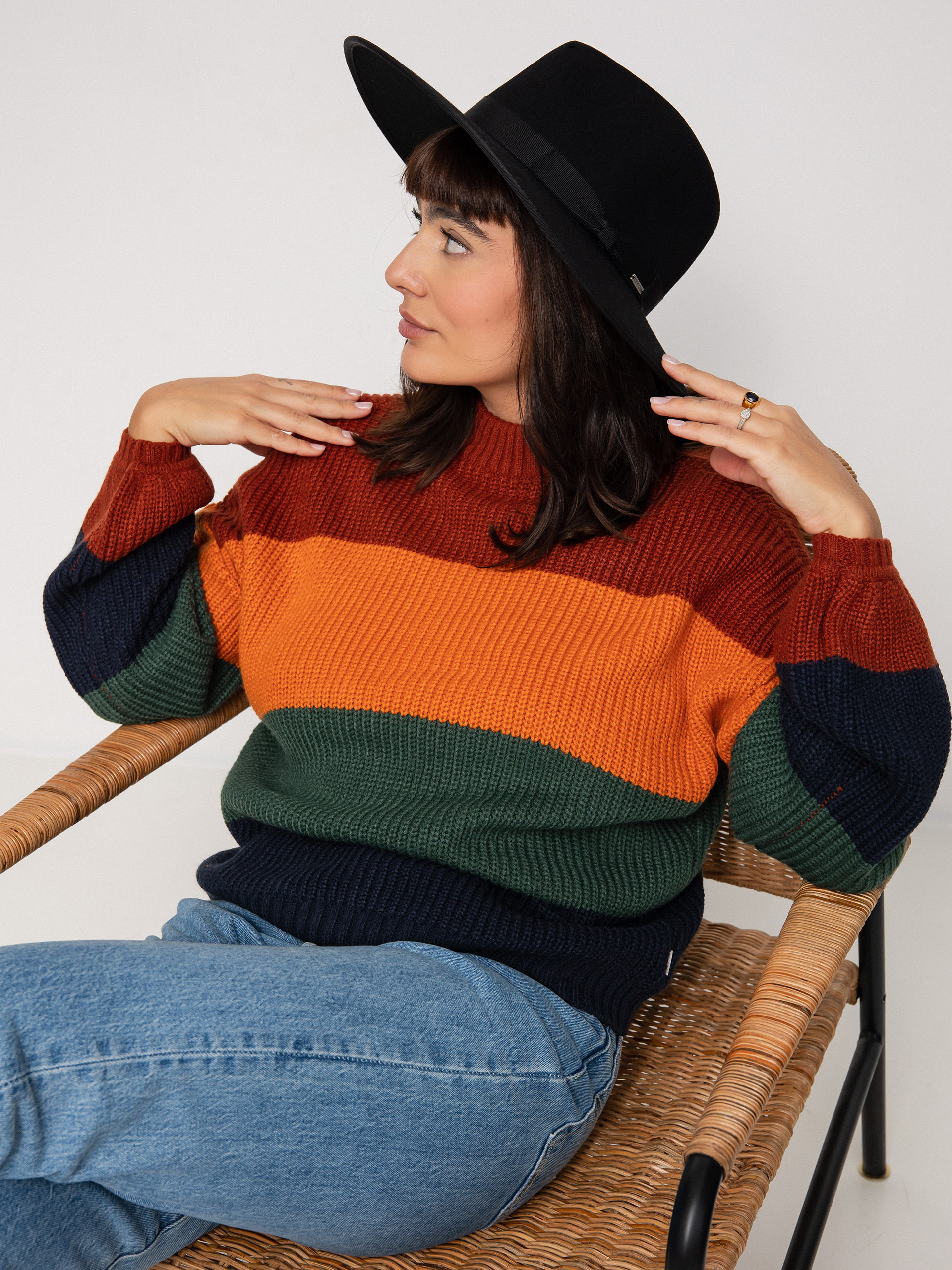 Sweter Brixton Madero Wmn (burnt henna)