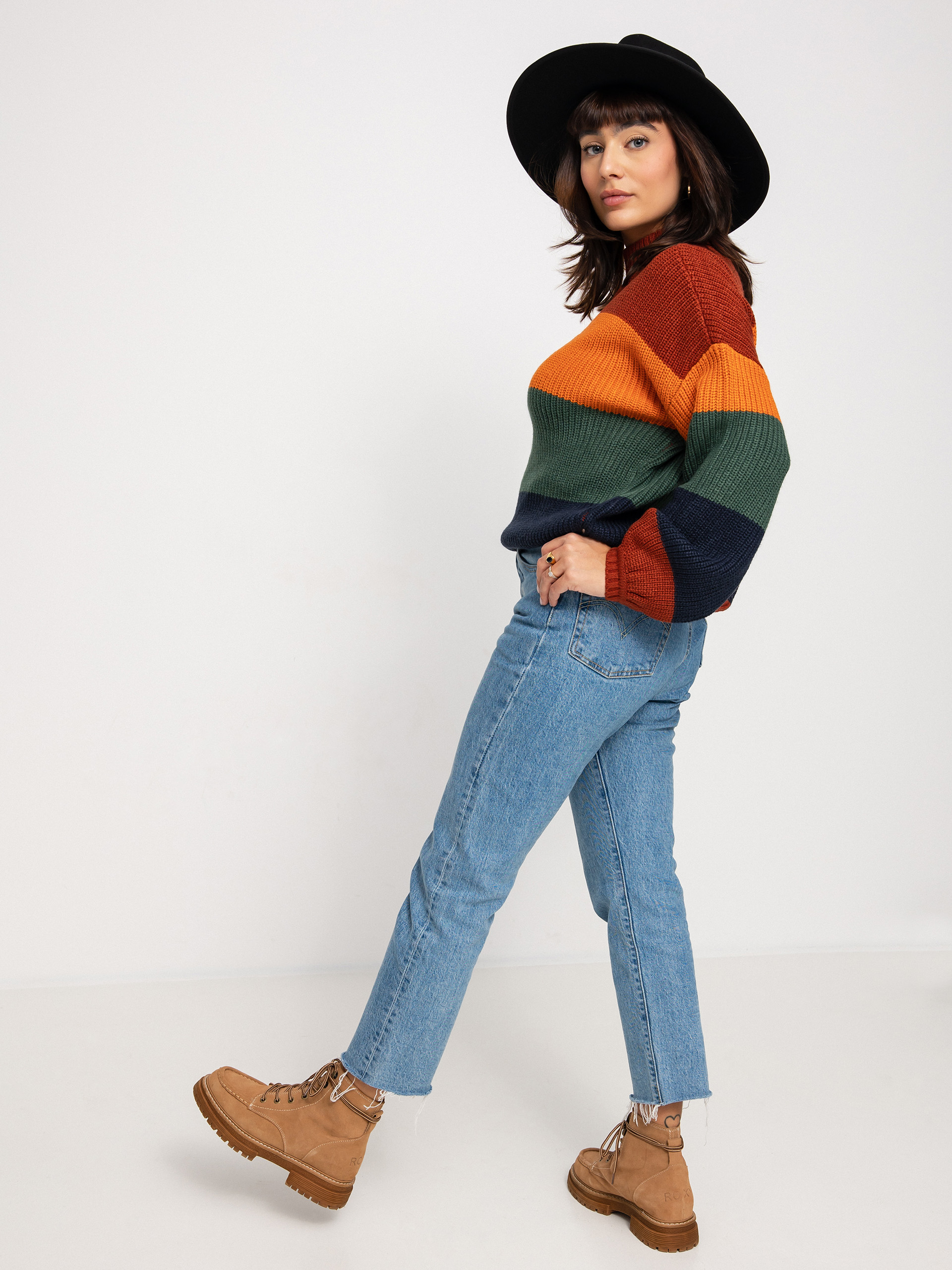 Sweter Brixton Madero Wmn (burnt henna)