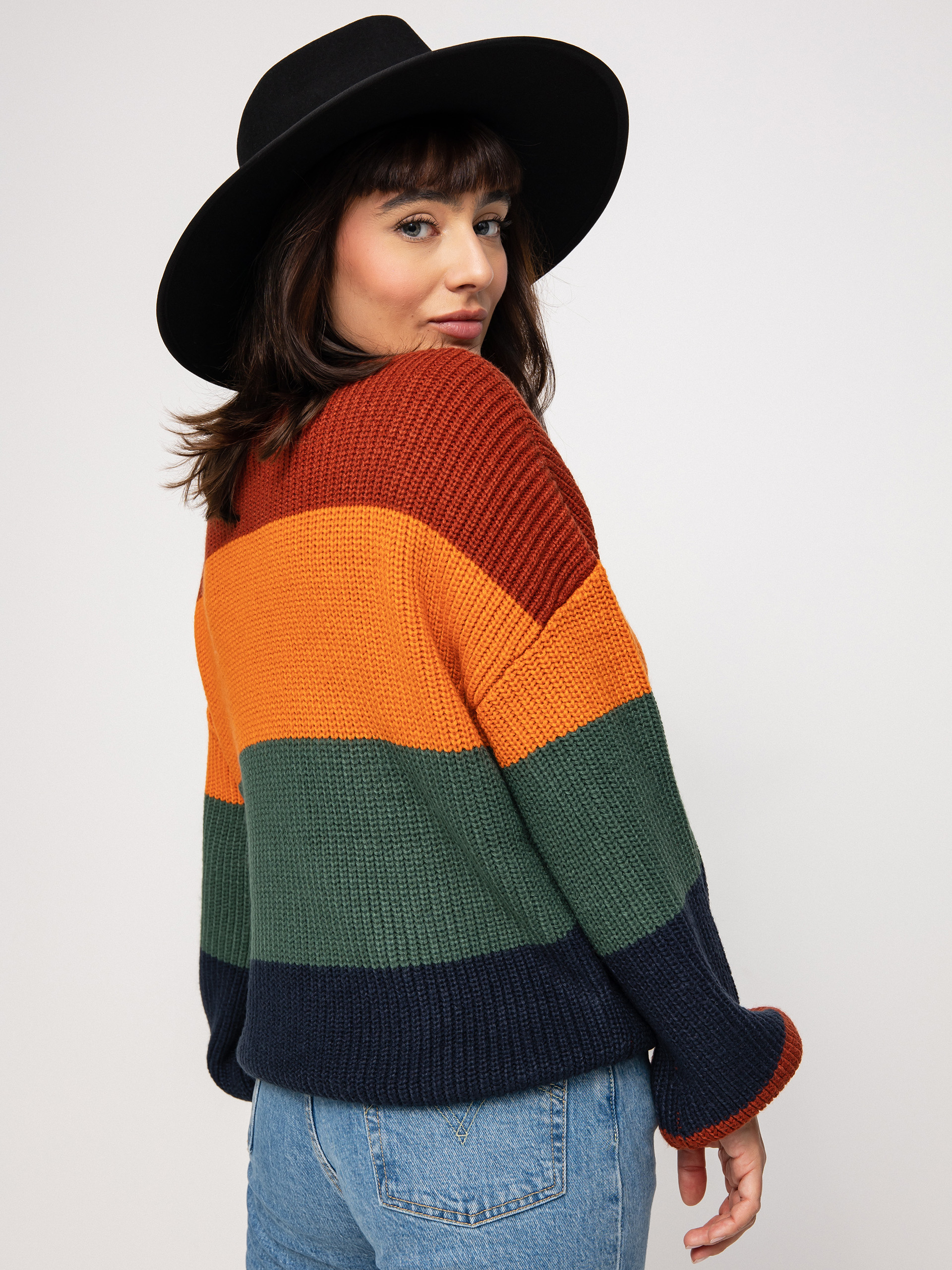Sweter Brixton Madero Wmn (burnt henna)