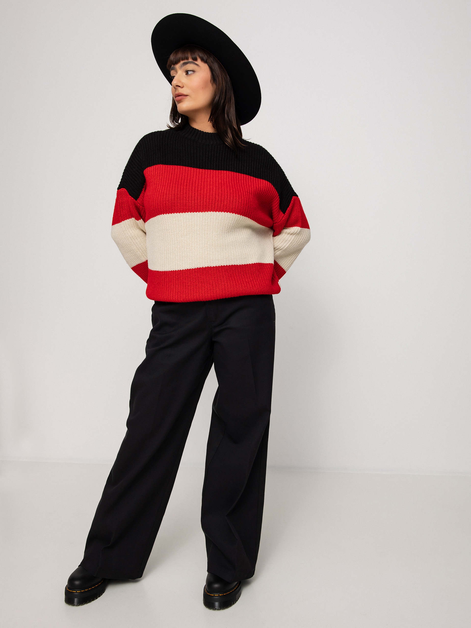 Sweter Brixton Madero Wmn (mars red)