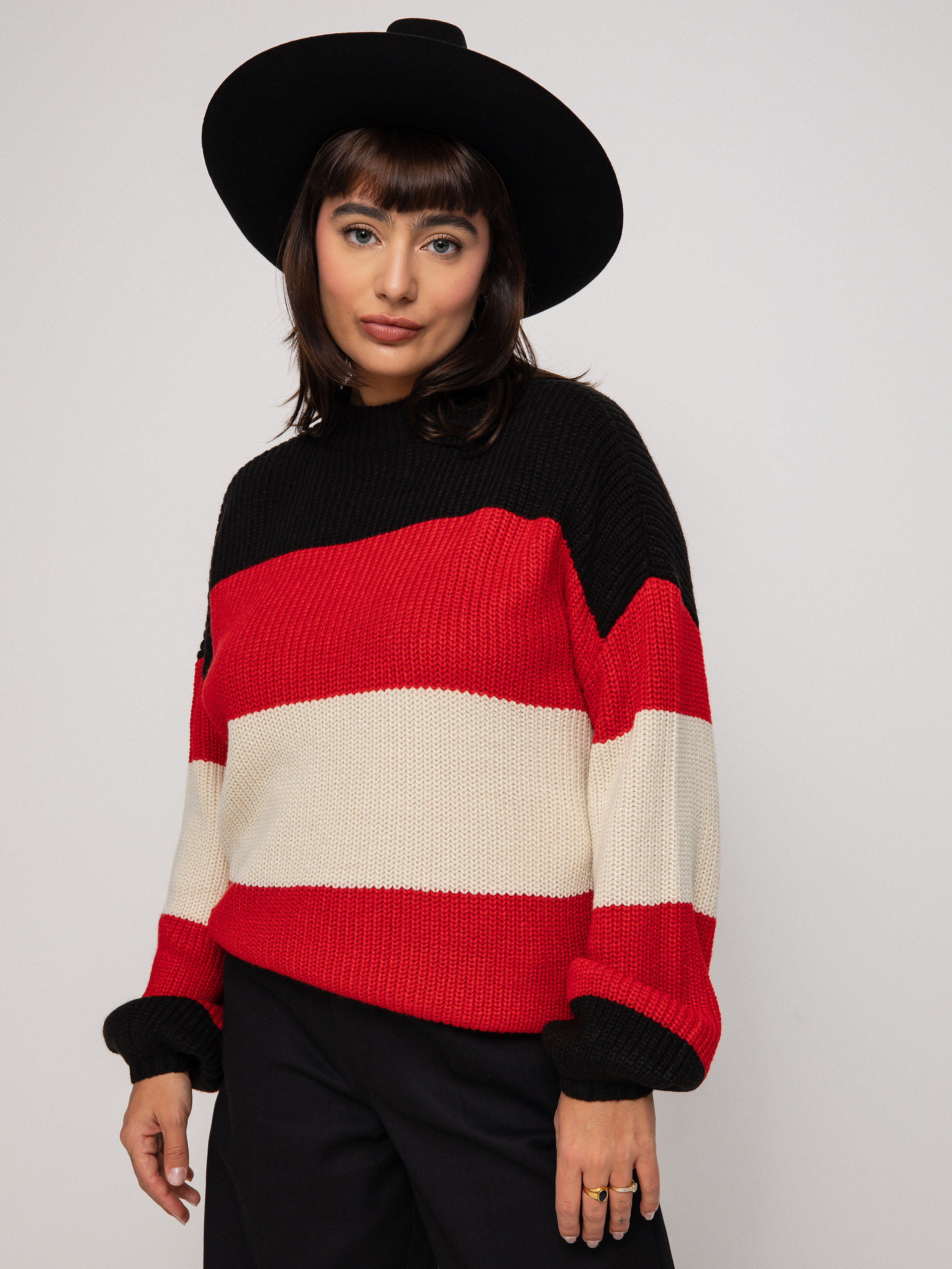 Sweter Brixton Madero Wmn (mars red)