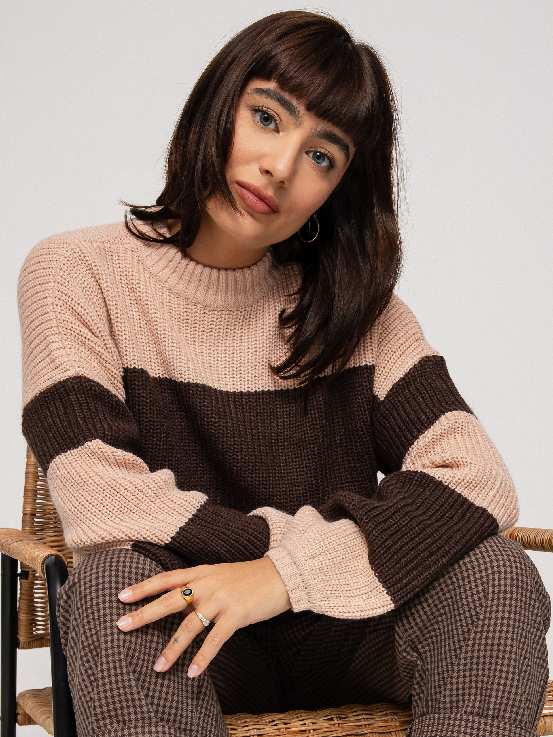 Sweter Brixton Madero Wmn (rose dust)