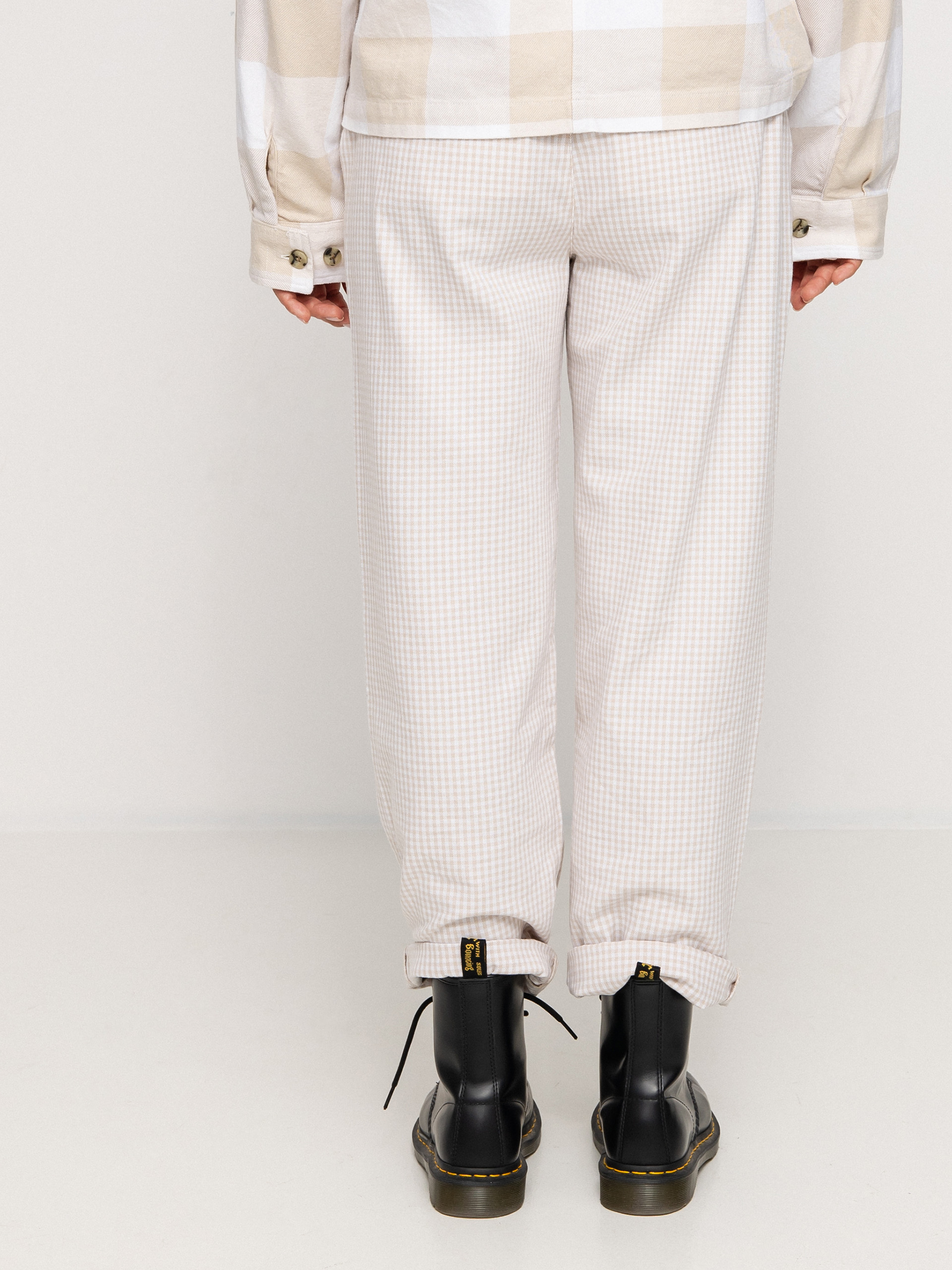 Spodnie Brixton Victory Trouser Wmn (beige gingham)