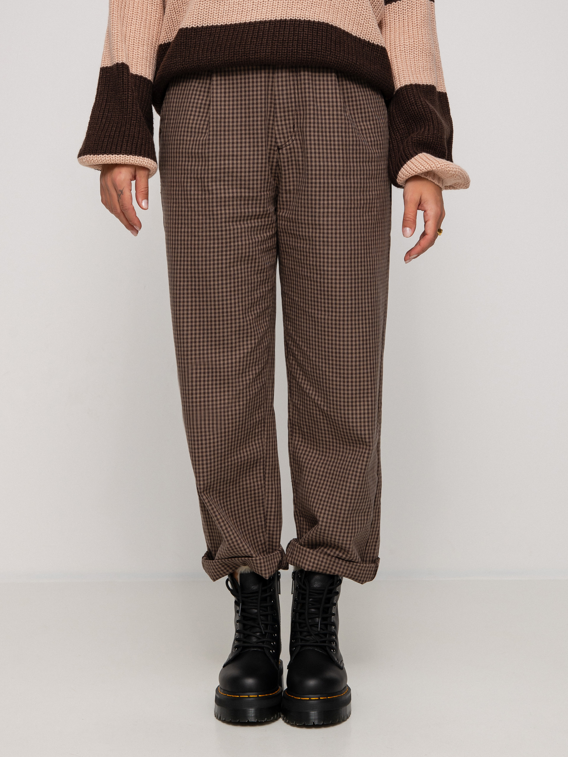 Spodnie Brixton Victory Trouser Wmn (pine bark gingham)