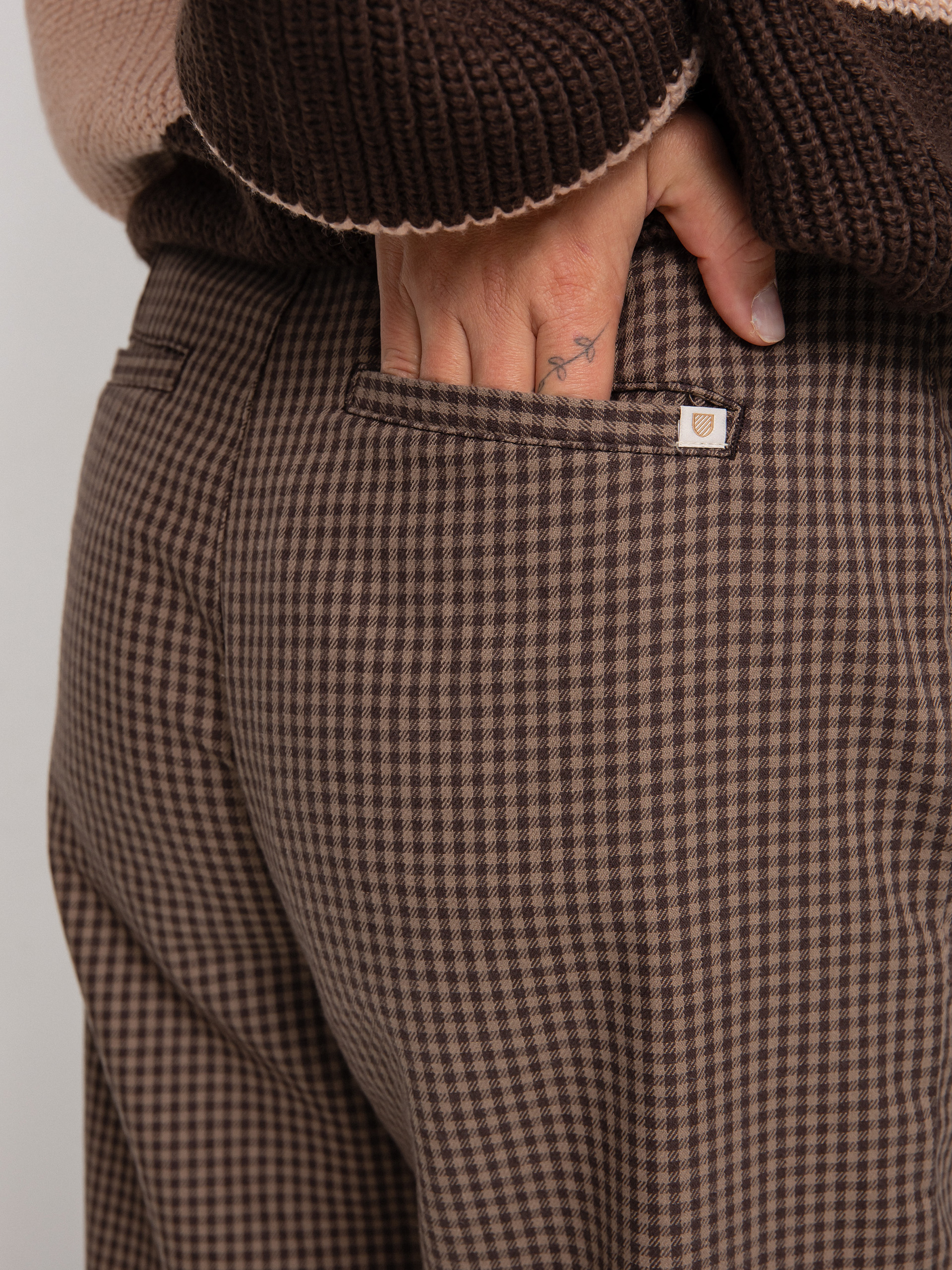 Spodnie Brixton Victory Trouser Wmn (pine bark gingham)