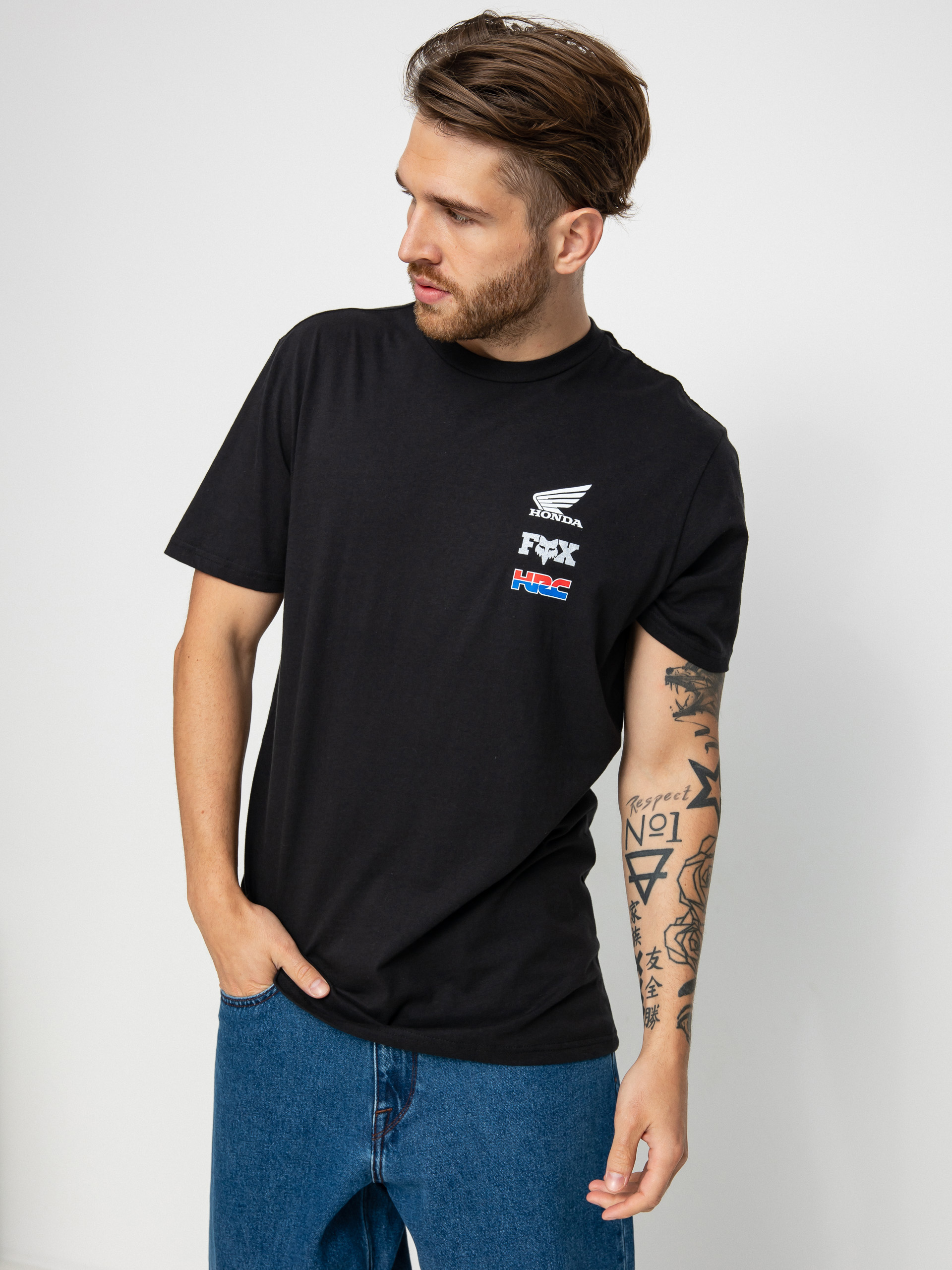 T-shirt Fox Honda Wing (blk)