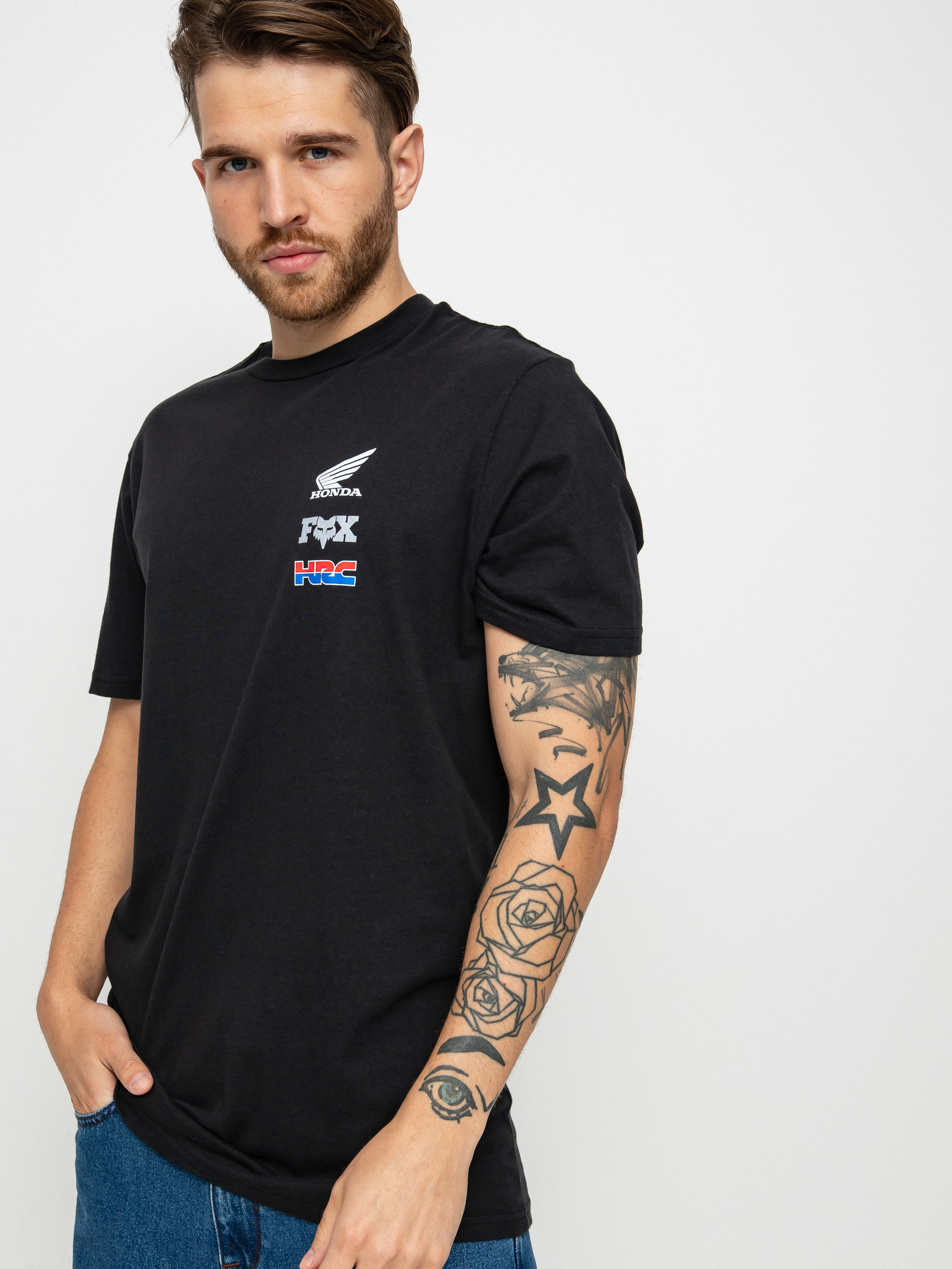 T-shirt Fox Honda Wing (blk)