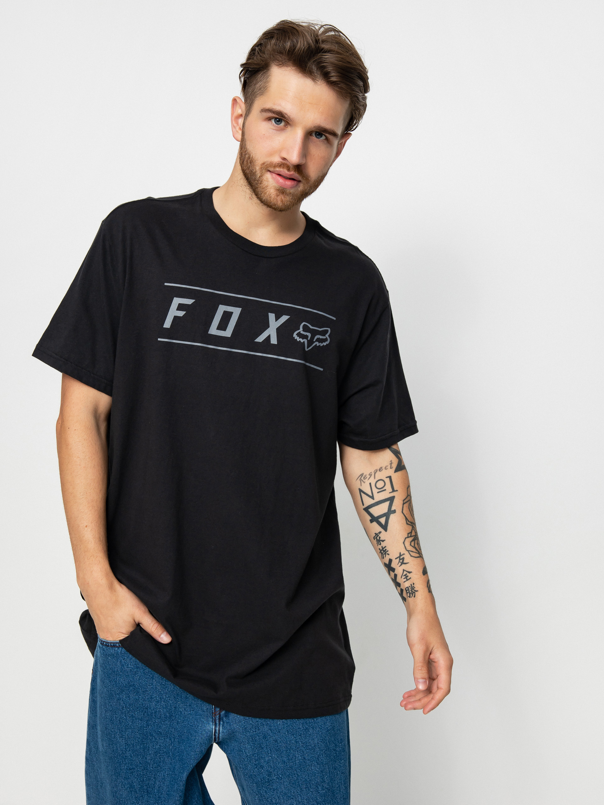 T-shirt Fox Pinnacle Premium (blk/blk)