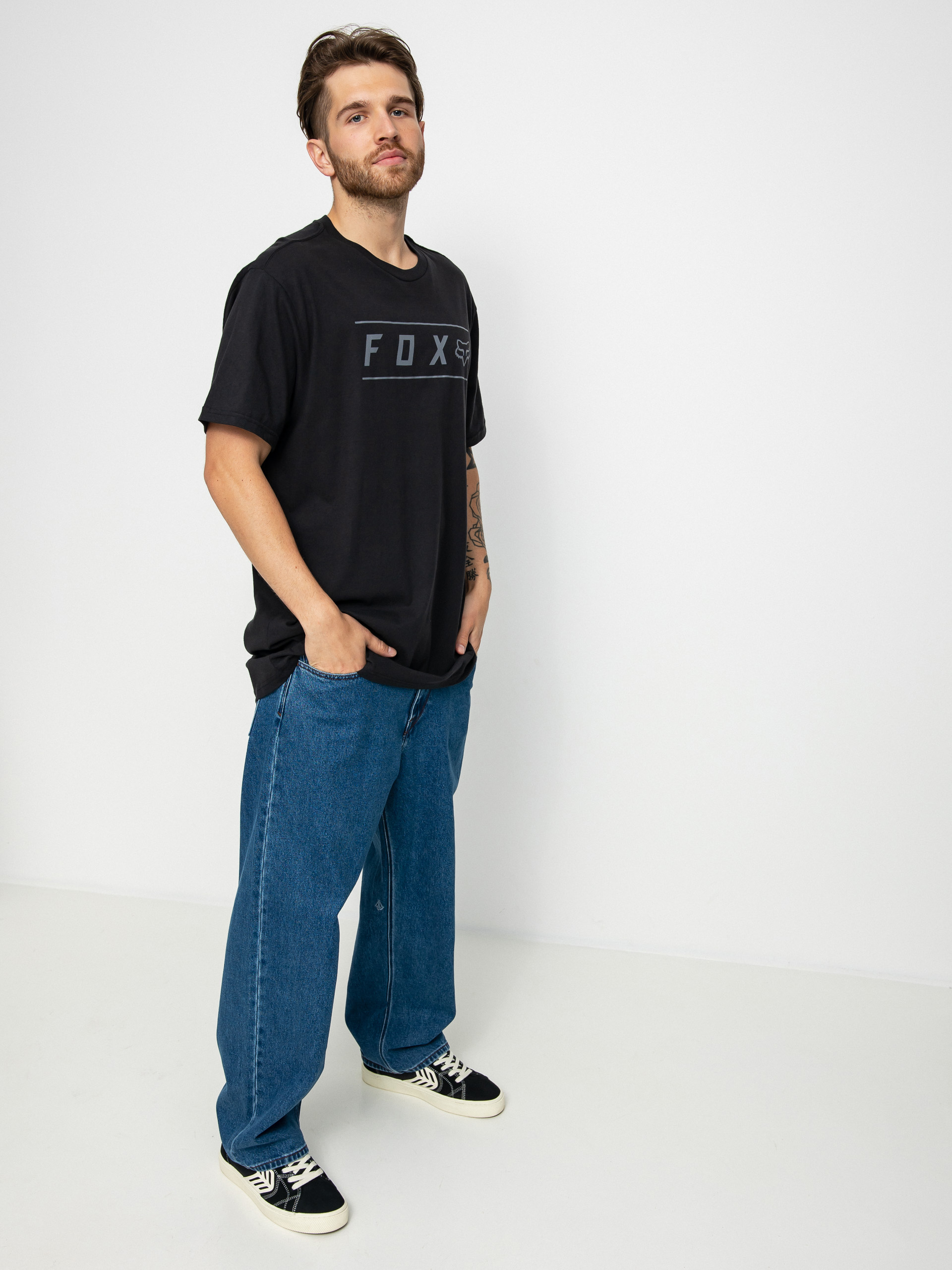 T-shirt Fox Pinnacle Premium (blk/blk)