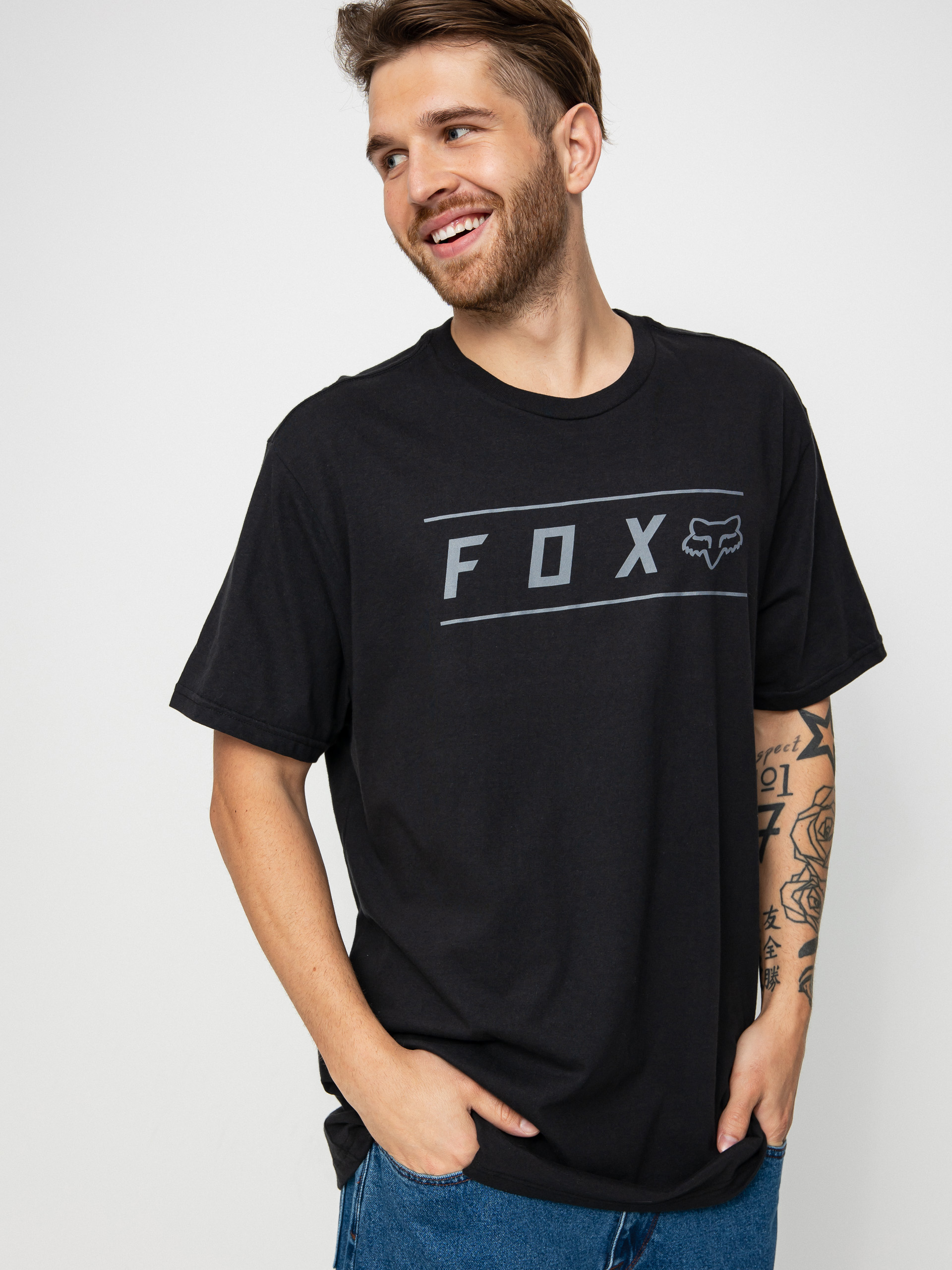 T-shirt Fox Pinnacle Premium (blk/blk)