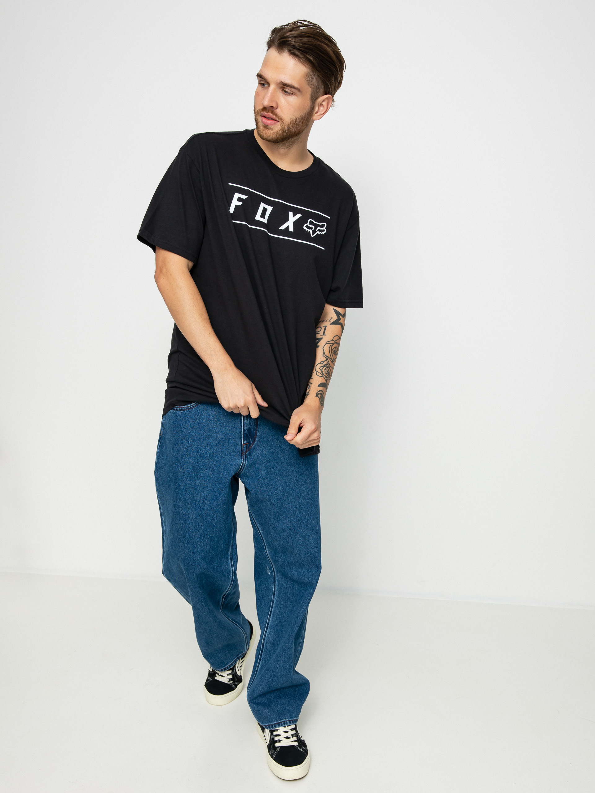 T-shirt Fox Pinnacle Premium (blk/wht)