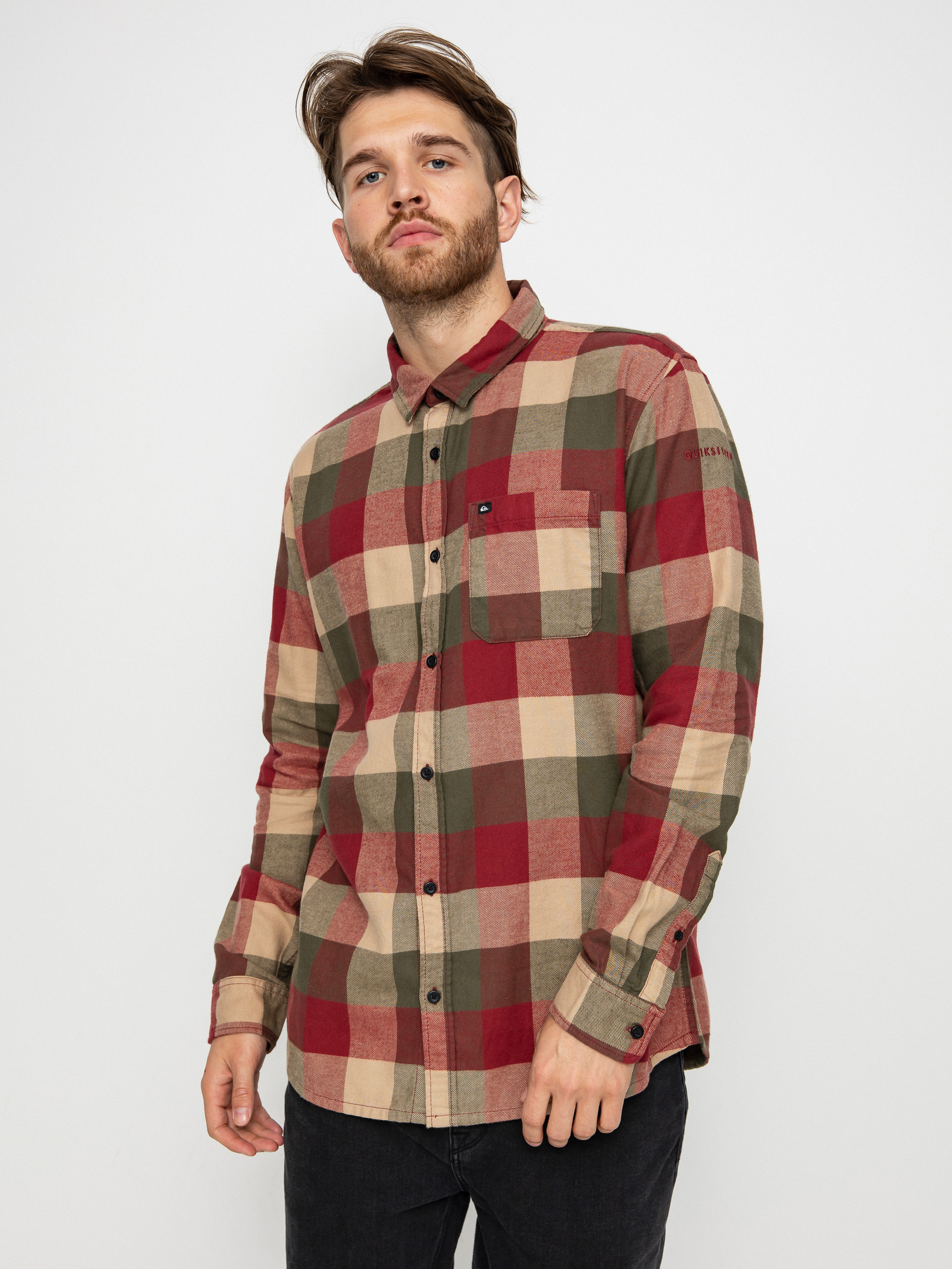 Koszula Quiksilver Motherfly (ruby wine motherfly)