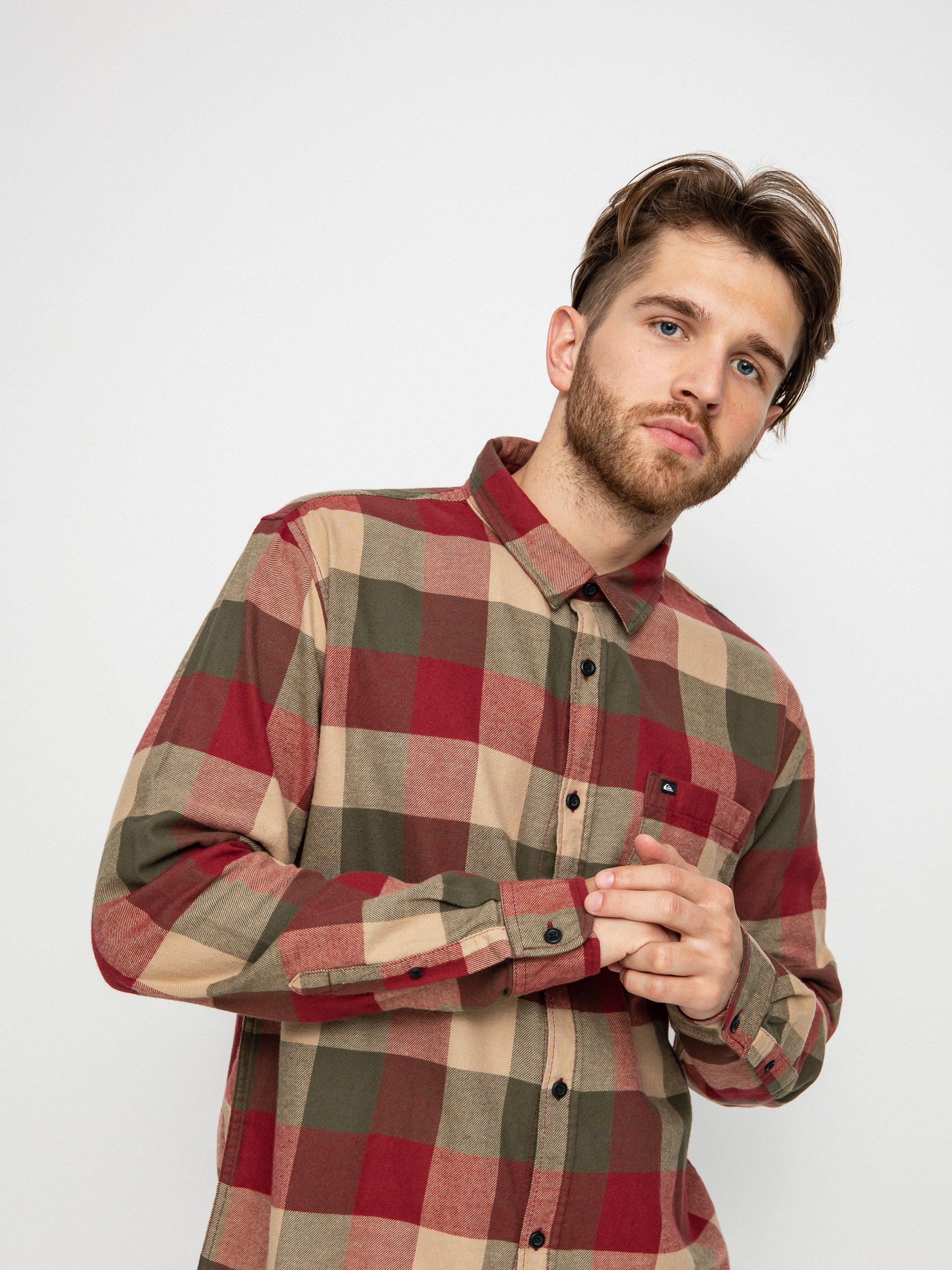 Koszula Quiksilver Motherfly (ruby wine motherfly)