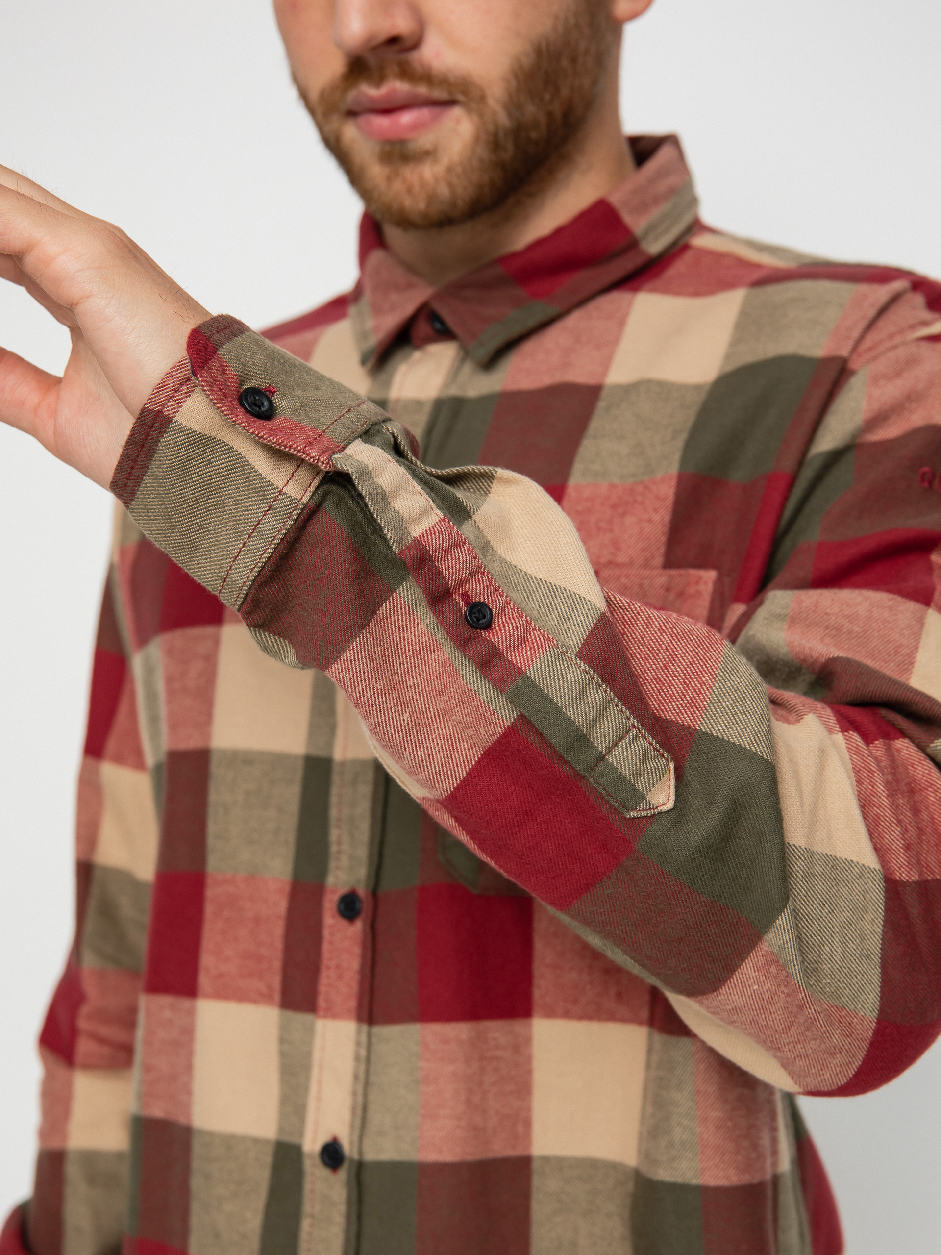 Koszula Quiksilver Motherfly (ruby wine motherfly)