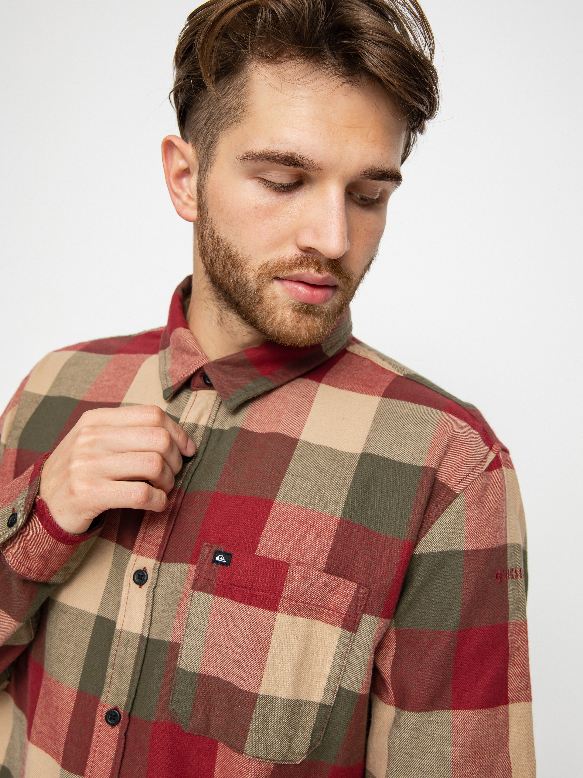 Koszula Quiksilver Motherfly (ruby wine motherfly)