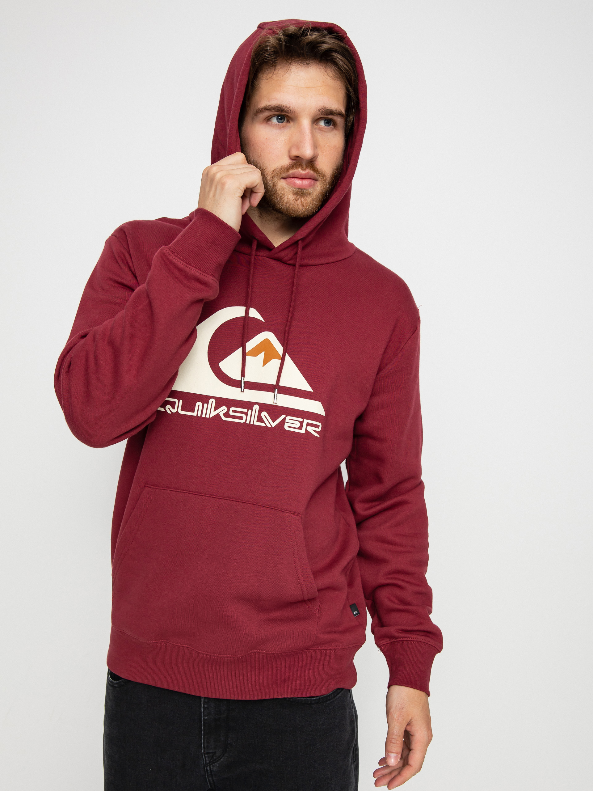 Bluza z kapturem Quiksilver Big Logo HD (ruby wine)