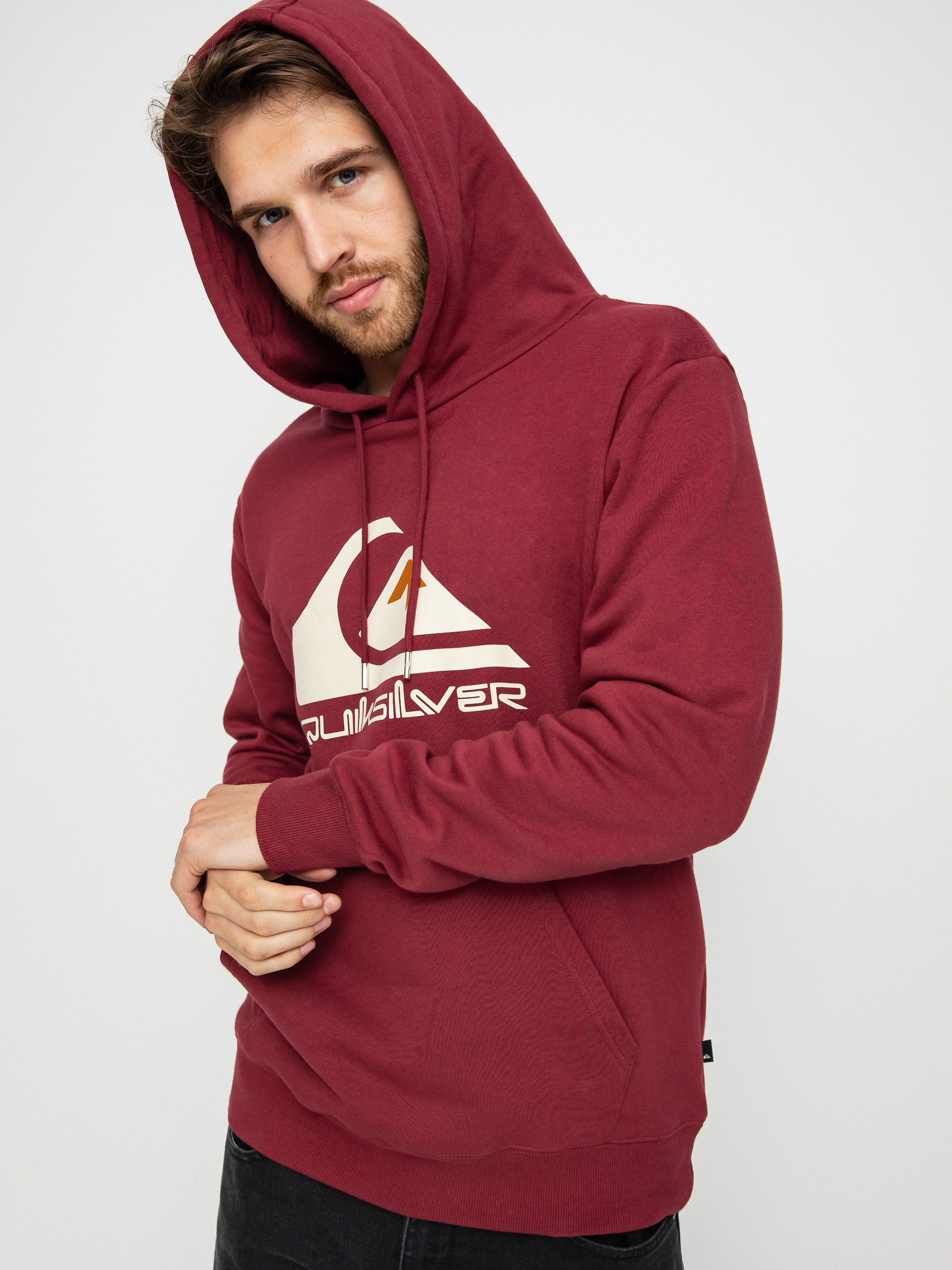 Bluza z kapturem Quiksilver Big Logo HD (ruby wine)