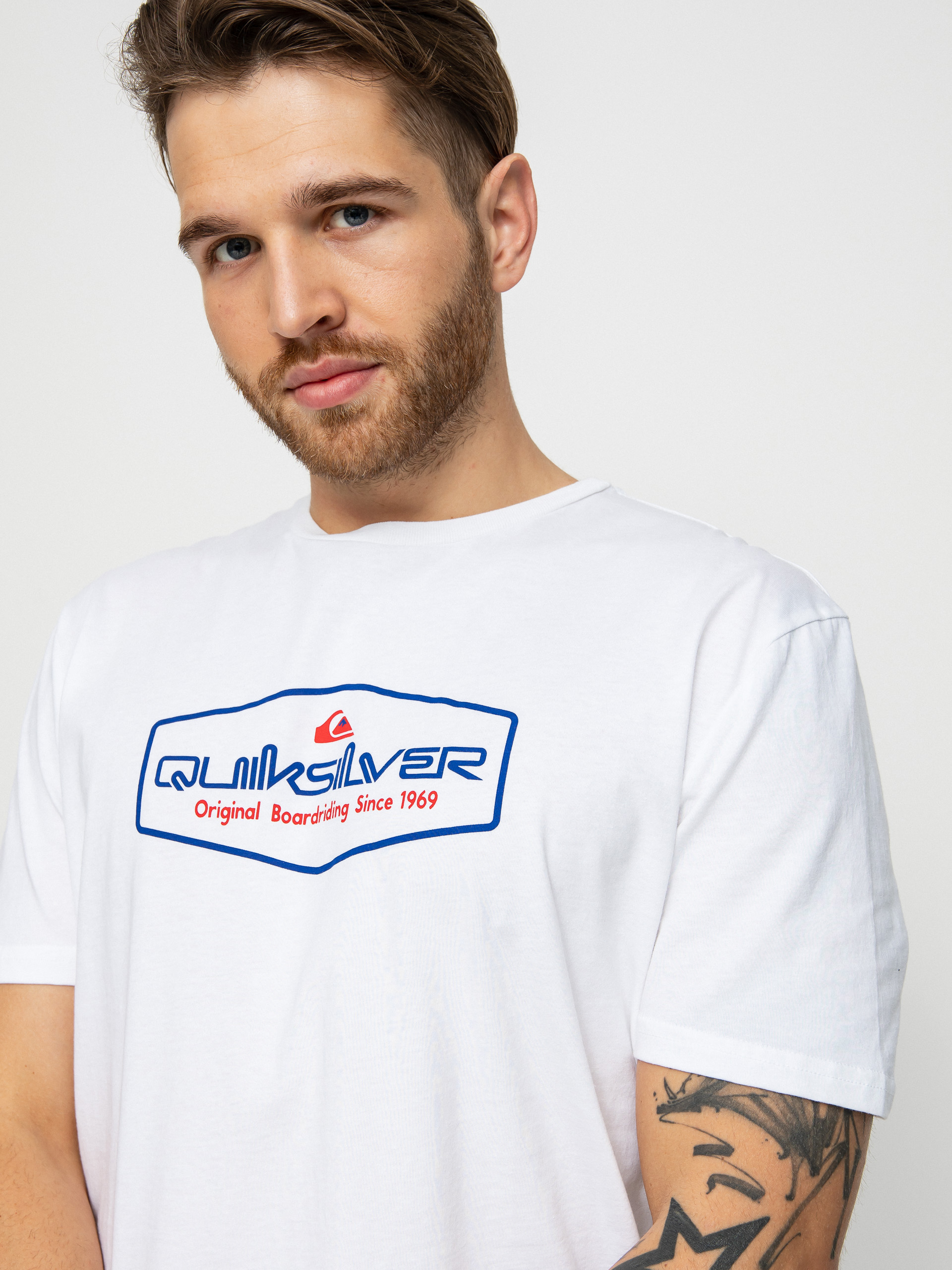 T-shirt Quiksilver Omni Lockup (white)