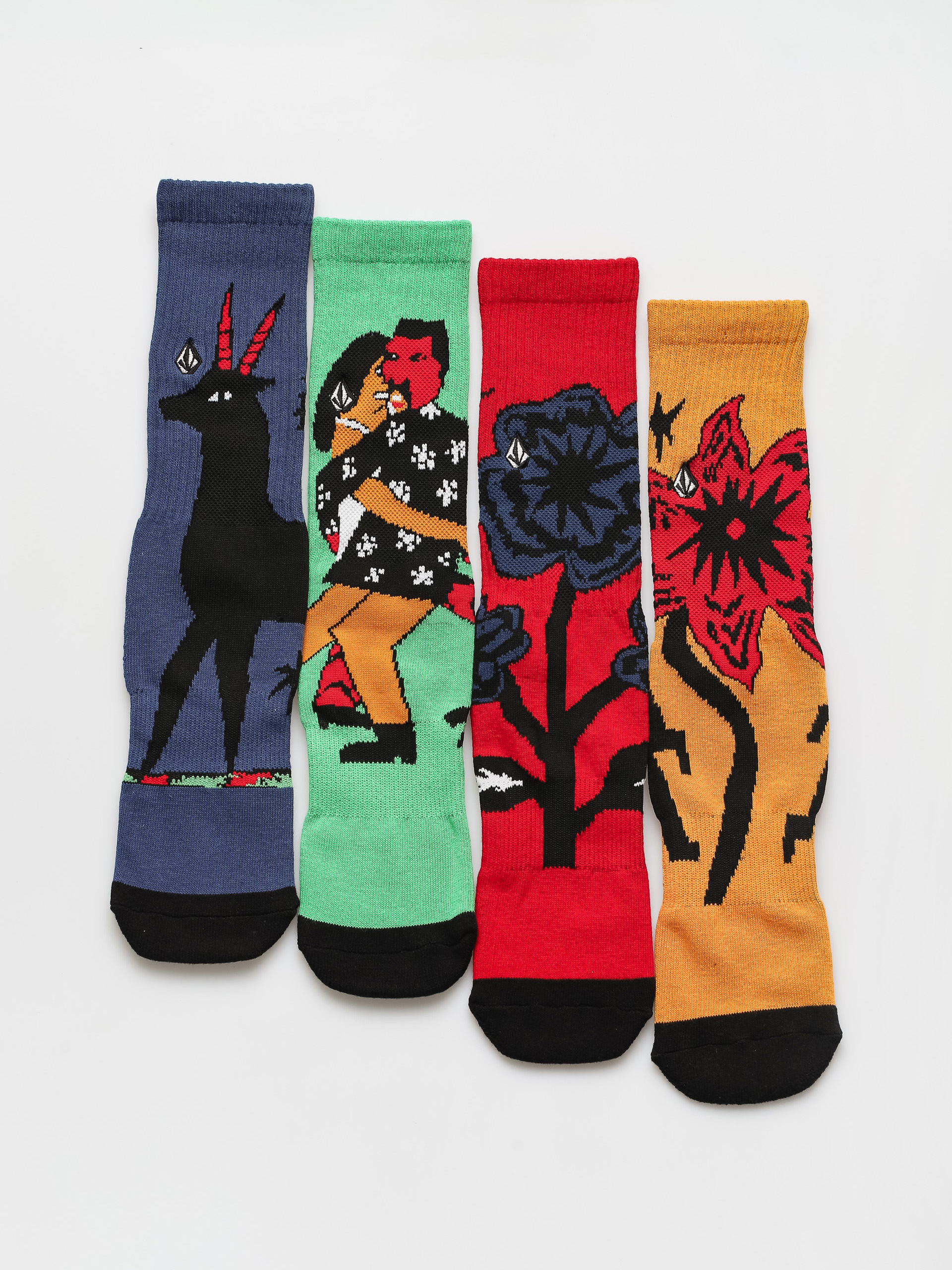 Skarpetki Volcom Fa Bob Mollema 4Pck (assorted colors)