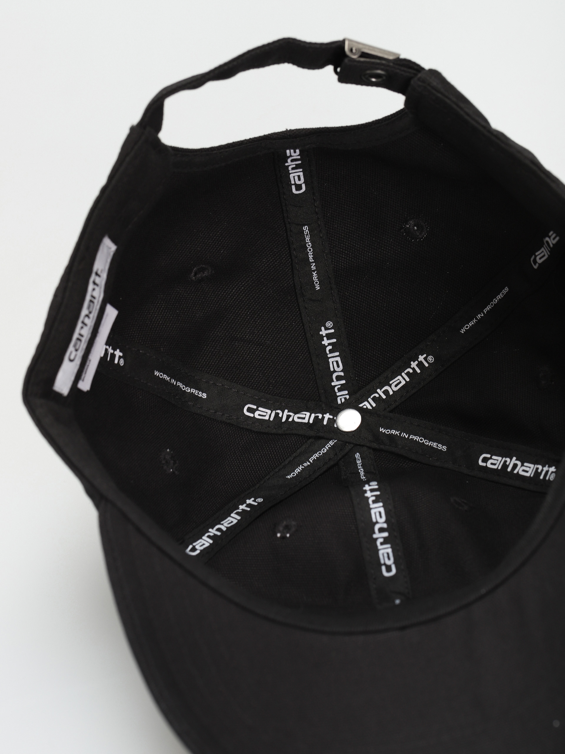 Czapka z daszkiem Carhartt WIP Canvas Script (black/black)