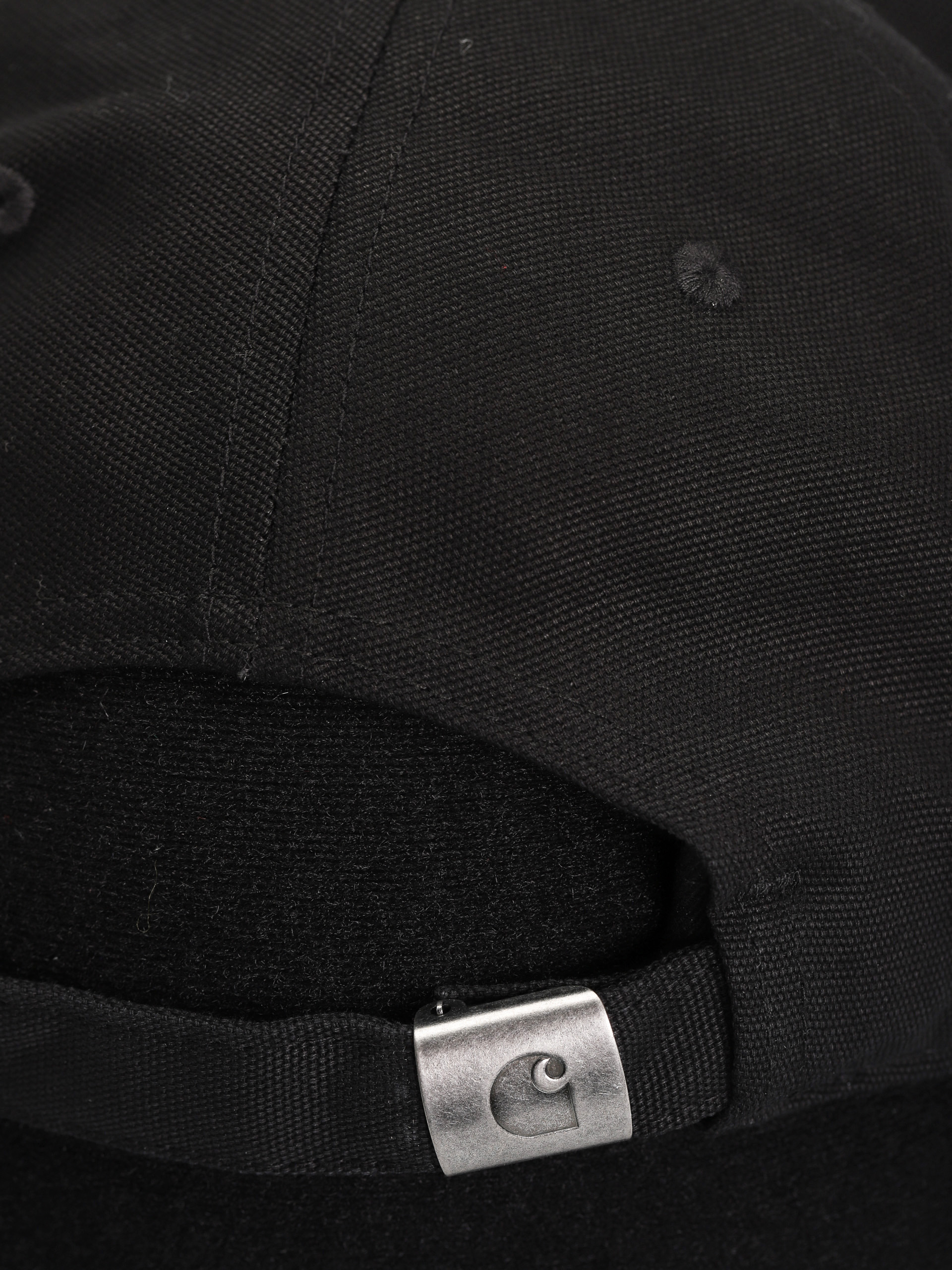 Czapka z daszkiem Carhartt WIP Canvas Script (black/black)