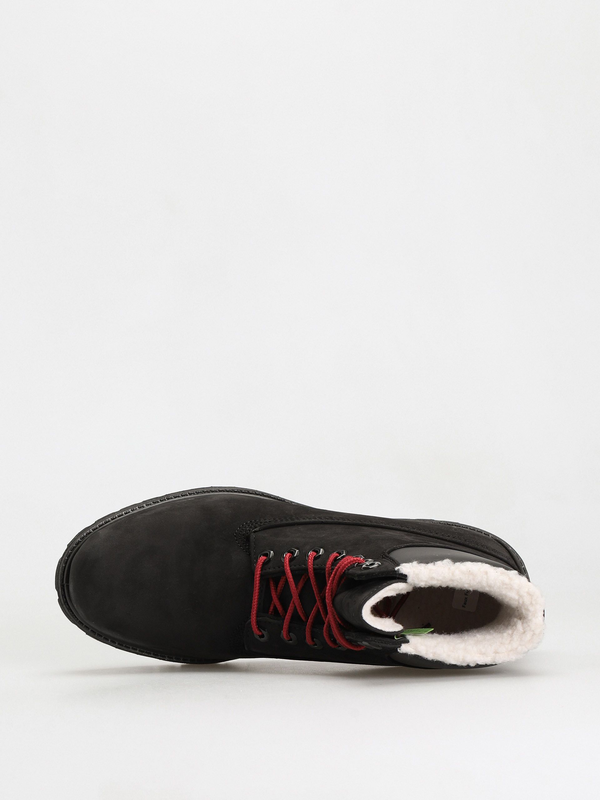Buty Timberland 6 In Premium Fur/Warm Lin (black nubuck/red)