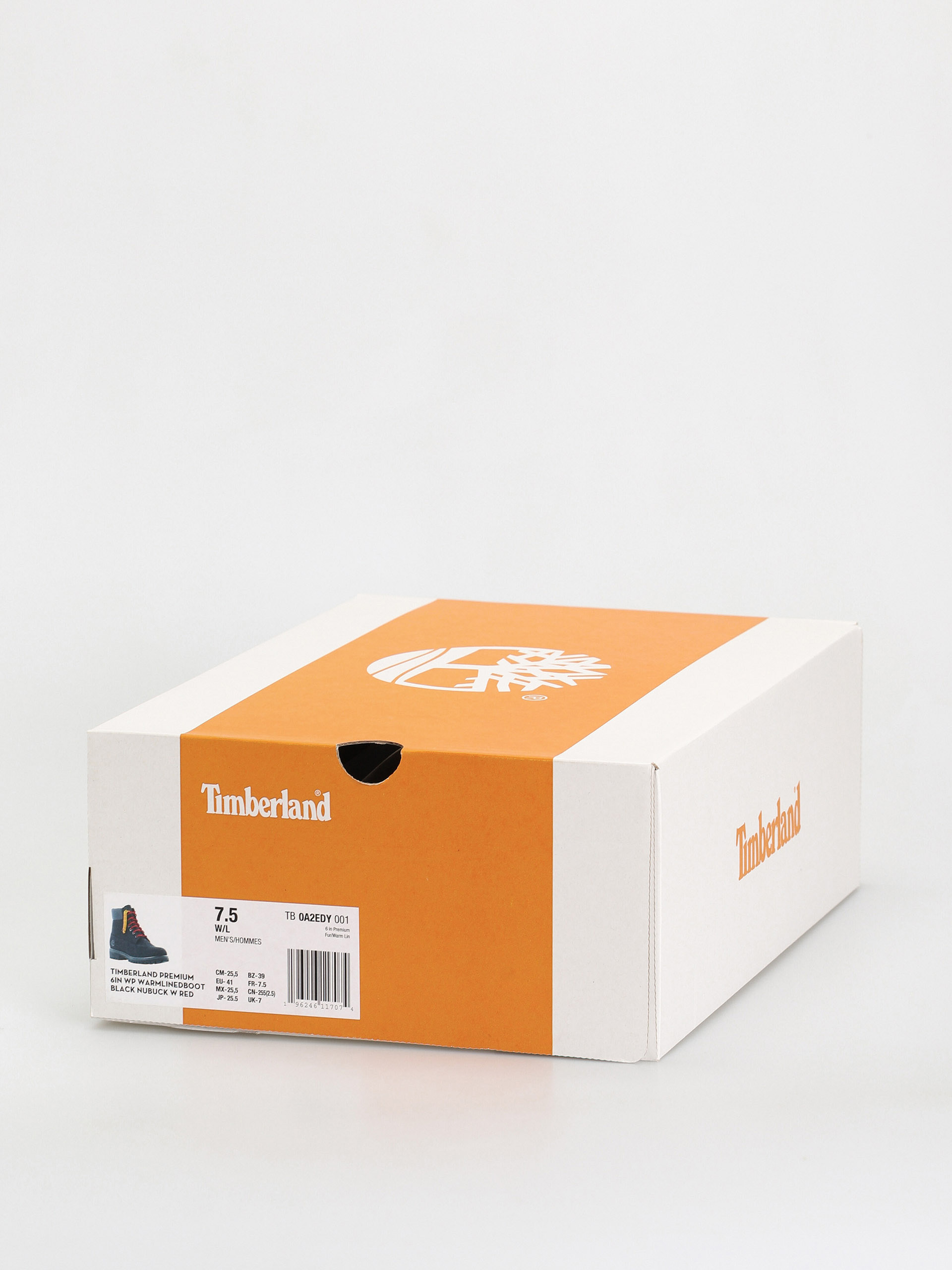 Buty Timberland 6 In Premium Fur/Warm Lin (black nubuck/red)