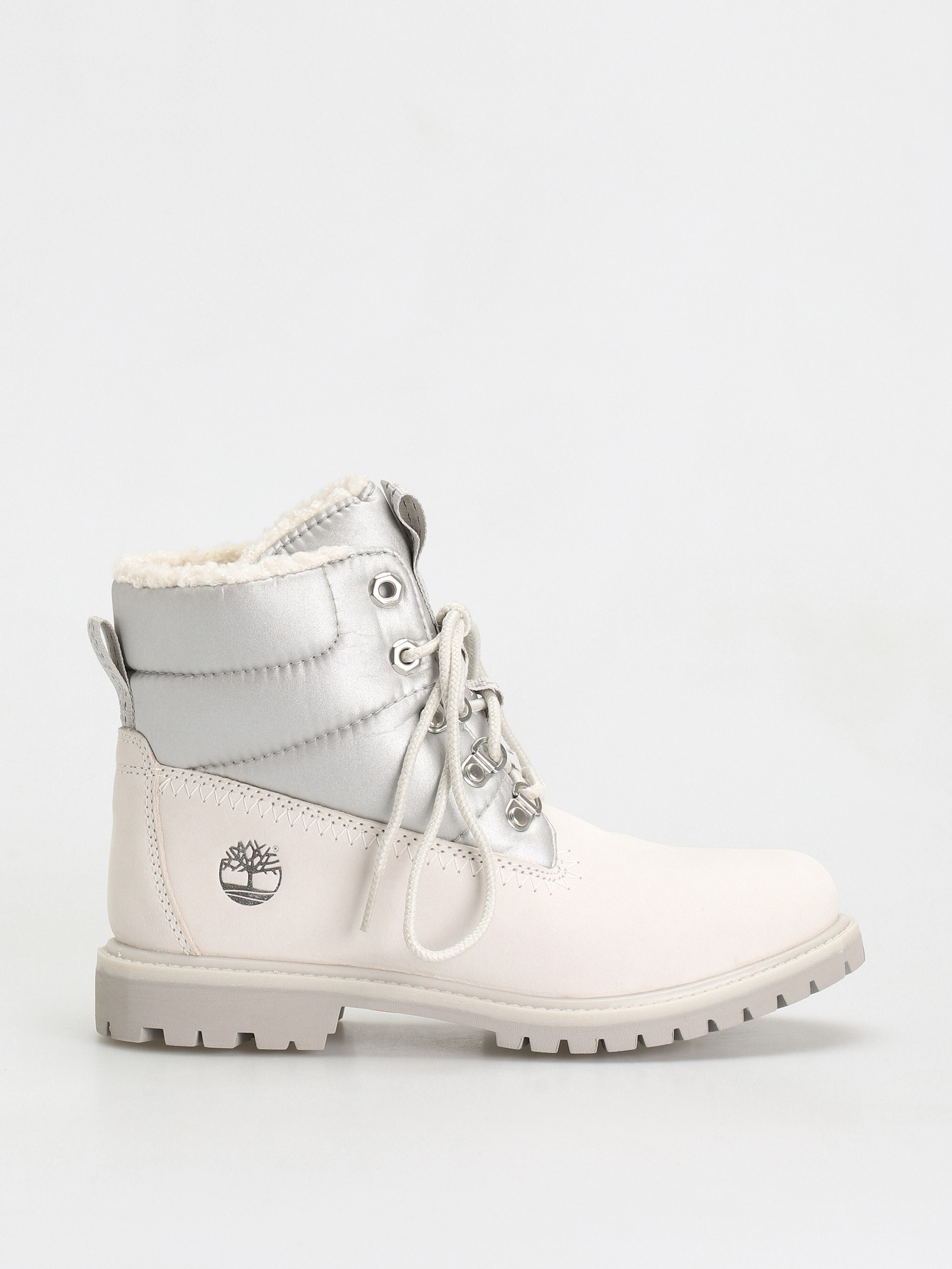 Buty Timberland 6 Prem Puffer Bt Wp Wmn (white nubuck/silver)