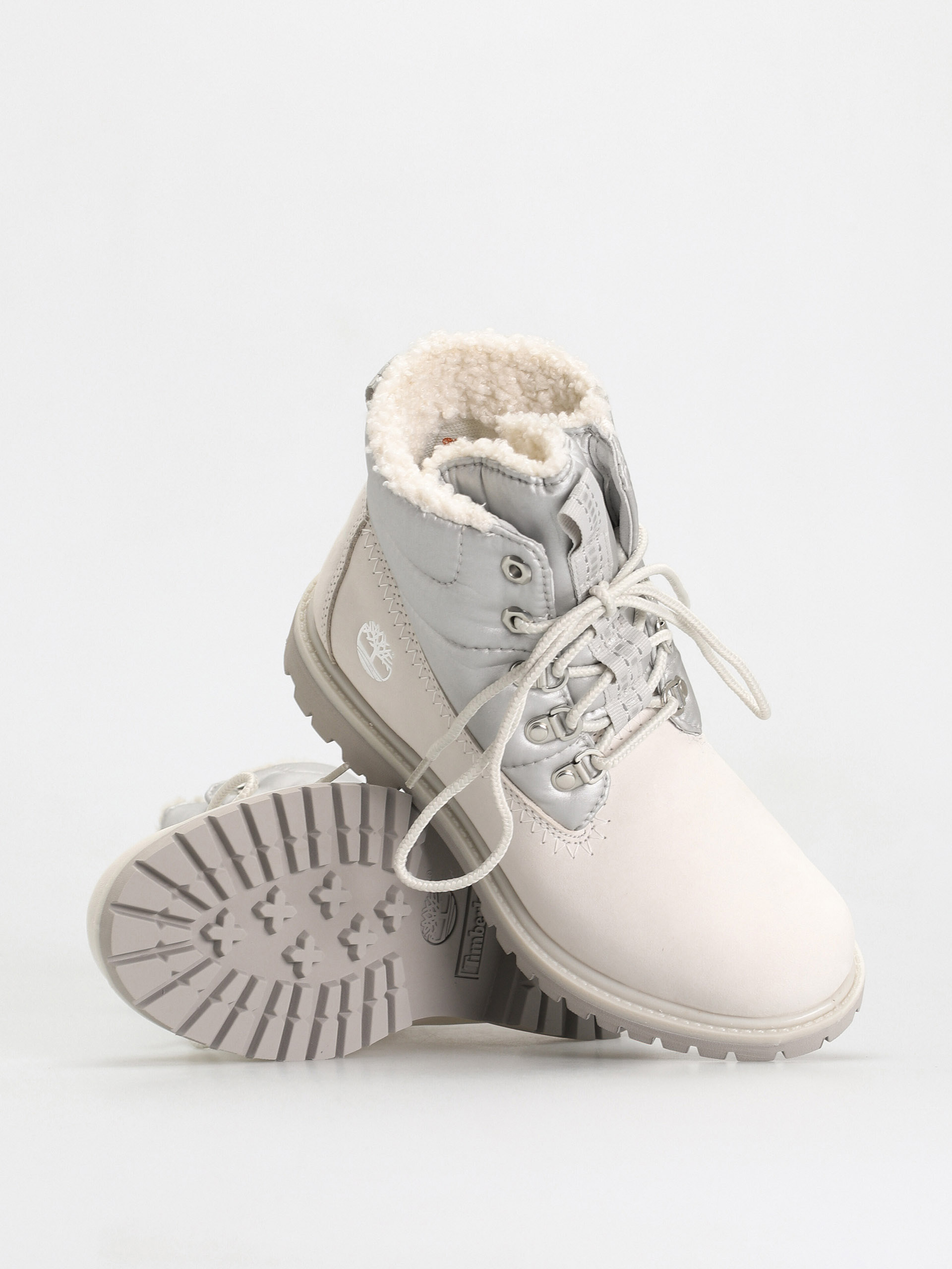 Buty Timberland 6 Prem Puffer Bt Wp Wmn (white nubuck/silver)