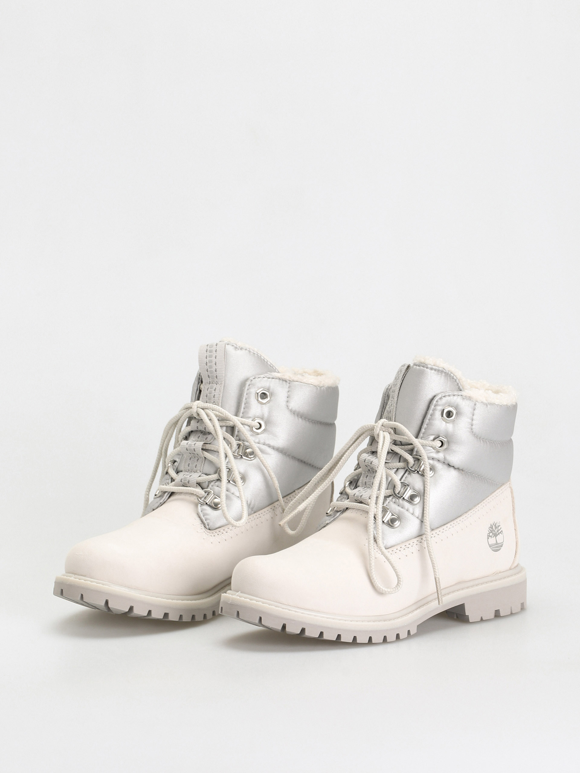 Buty Timberland 6 Prem Puffer Bt Wp Wmn (white nubuck/silver)