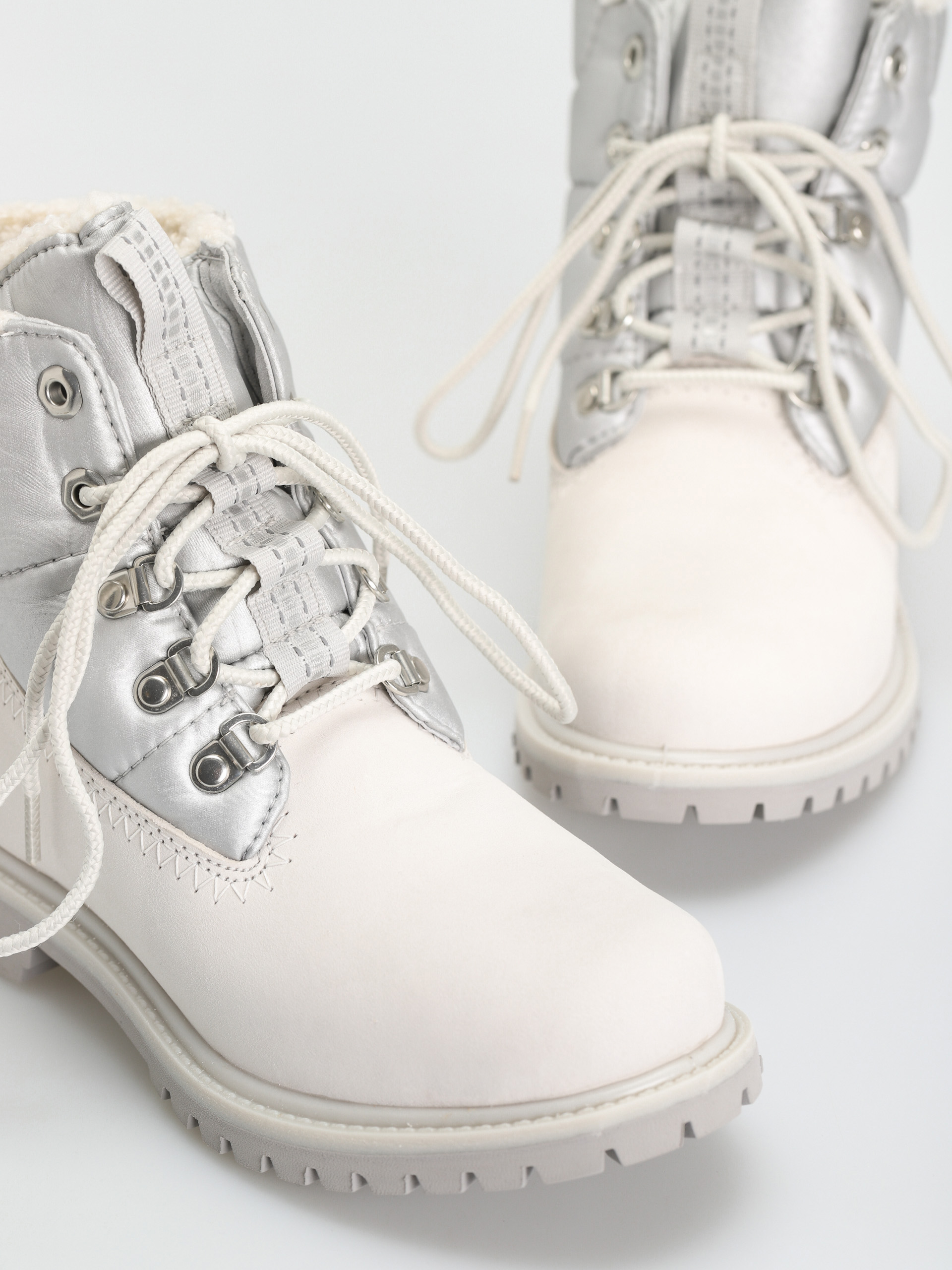 Buty Timberland 6 Prem Puffer Bt Wp Wmn (white nubuck/silver)