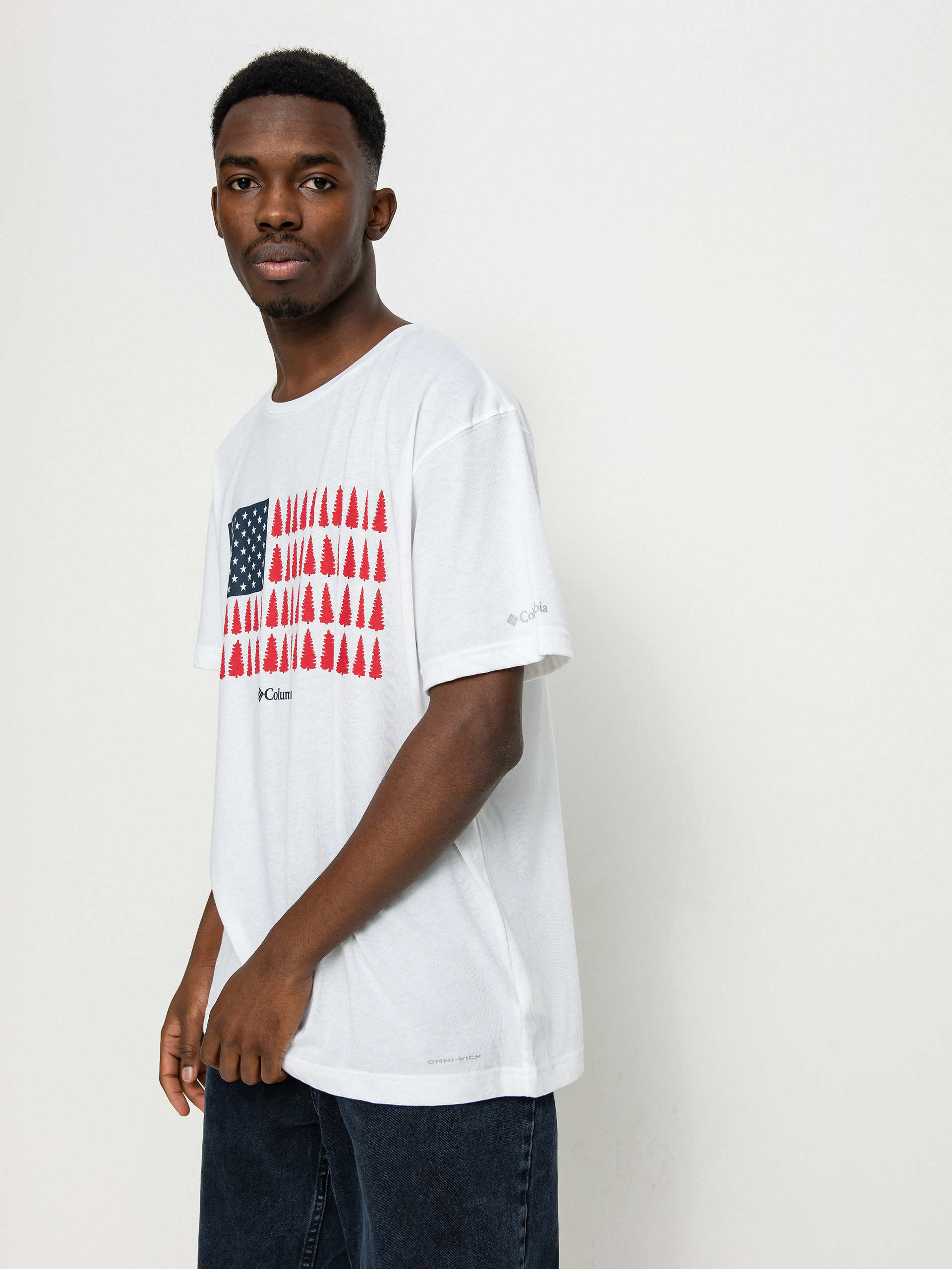 Columbia Тениска Thistletown Hills Graphic (white treestri)