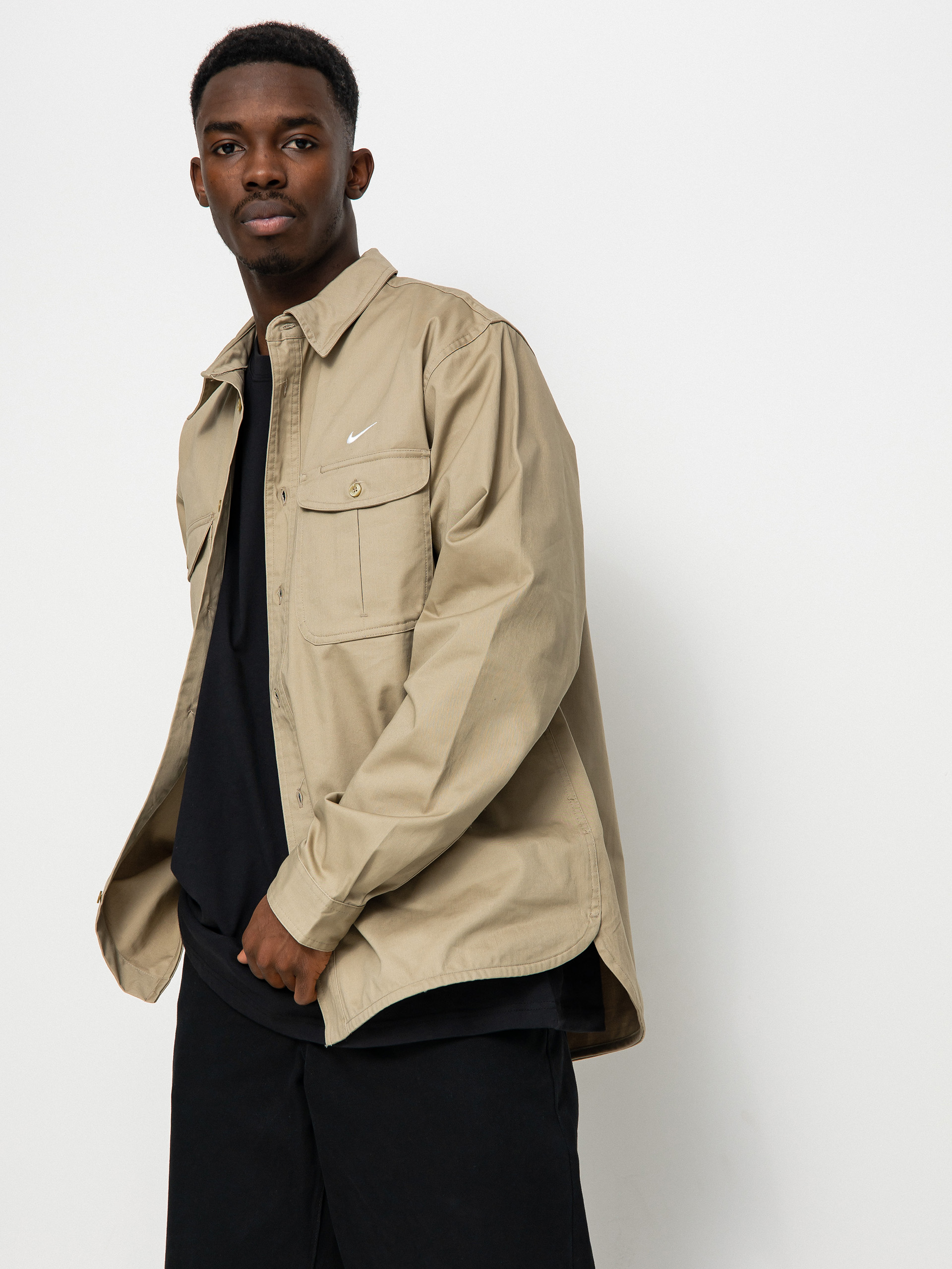 Koszula Nike SB Tanglin Ls Wvn Bttnup (khaki)
