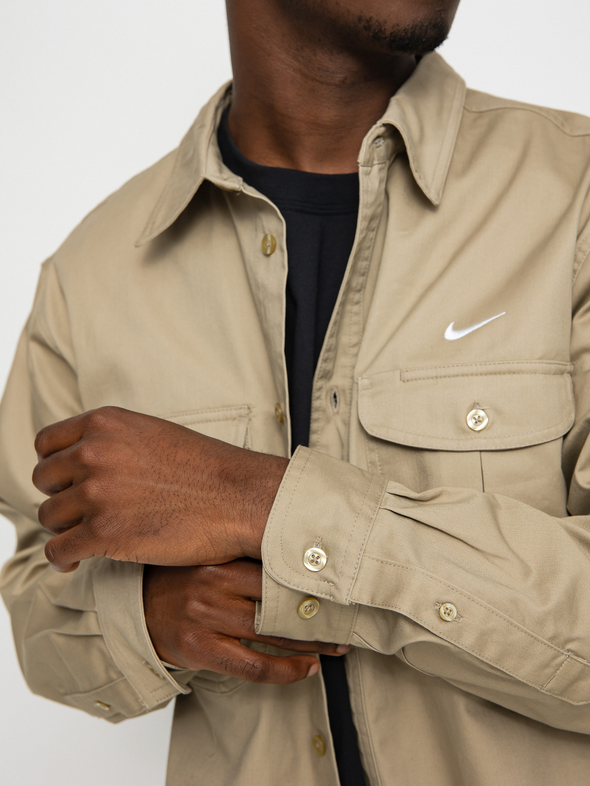 Koszula Nike SB Tanglin Ls Wvn Bttnup (khaki)