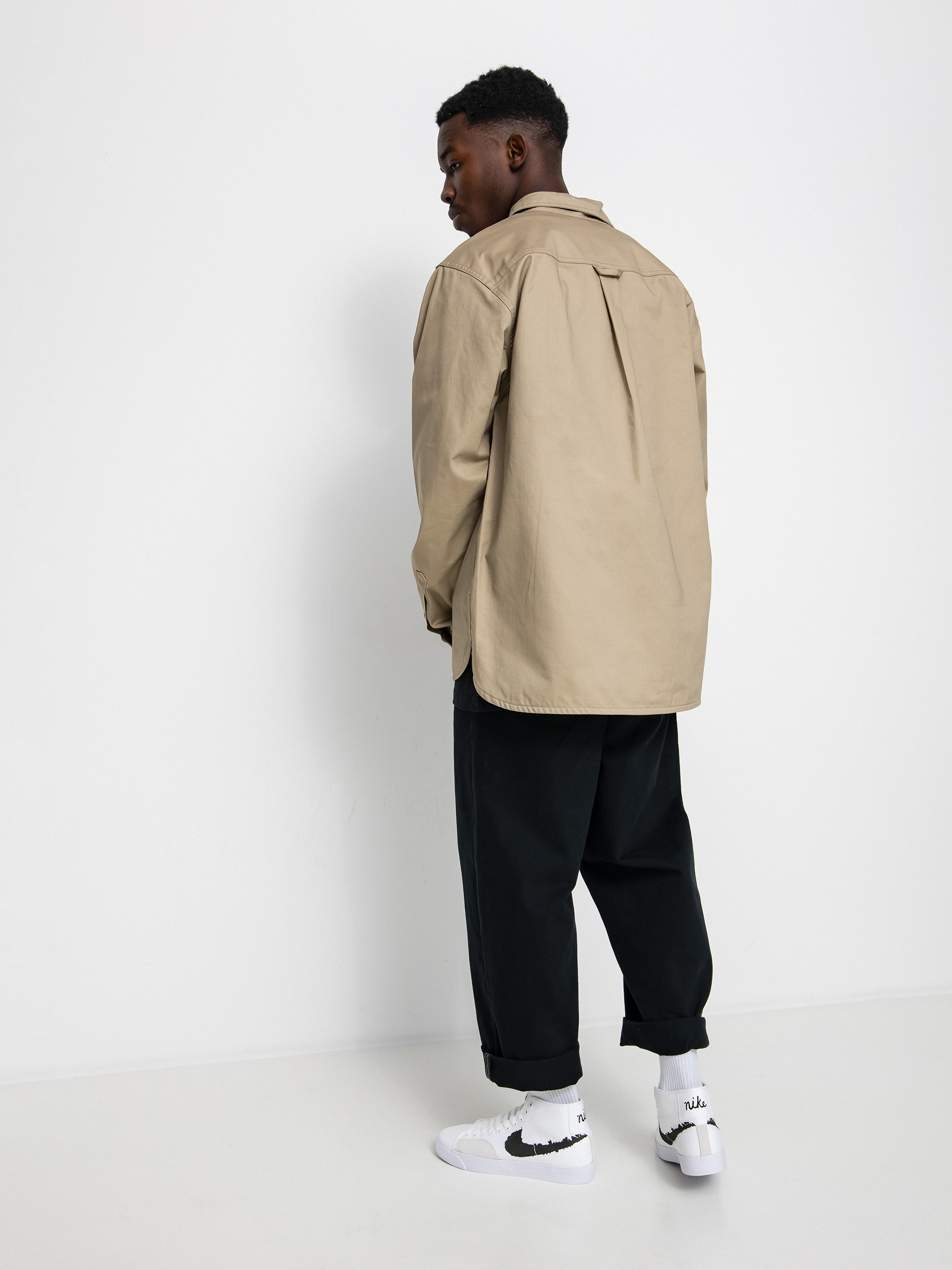 Koszula Nike SB Tanglin Ls Wvn Bttnup (khaki)
