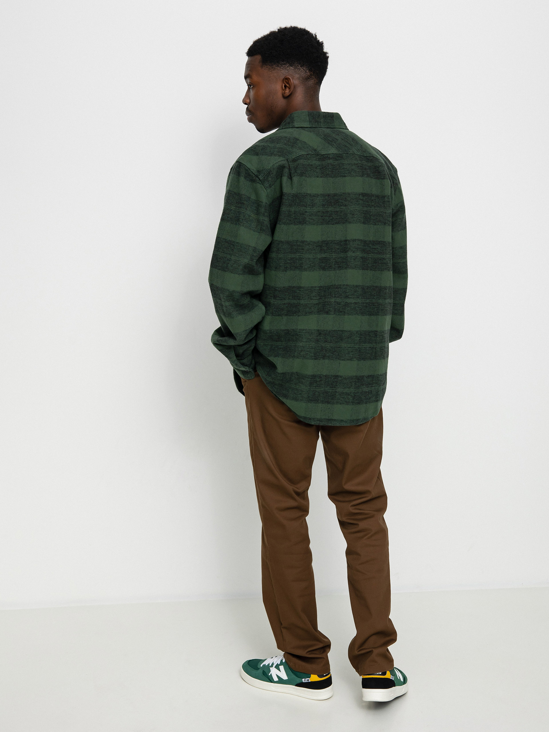Koszula Brixton Bowery Heavy Weight Ls (forest green)
