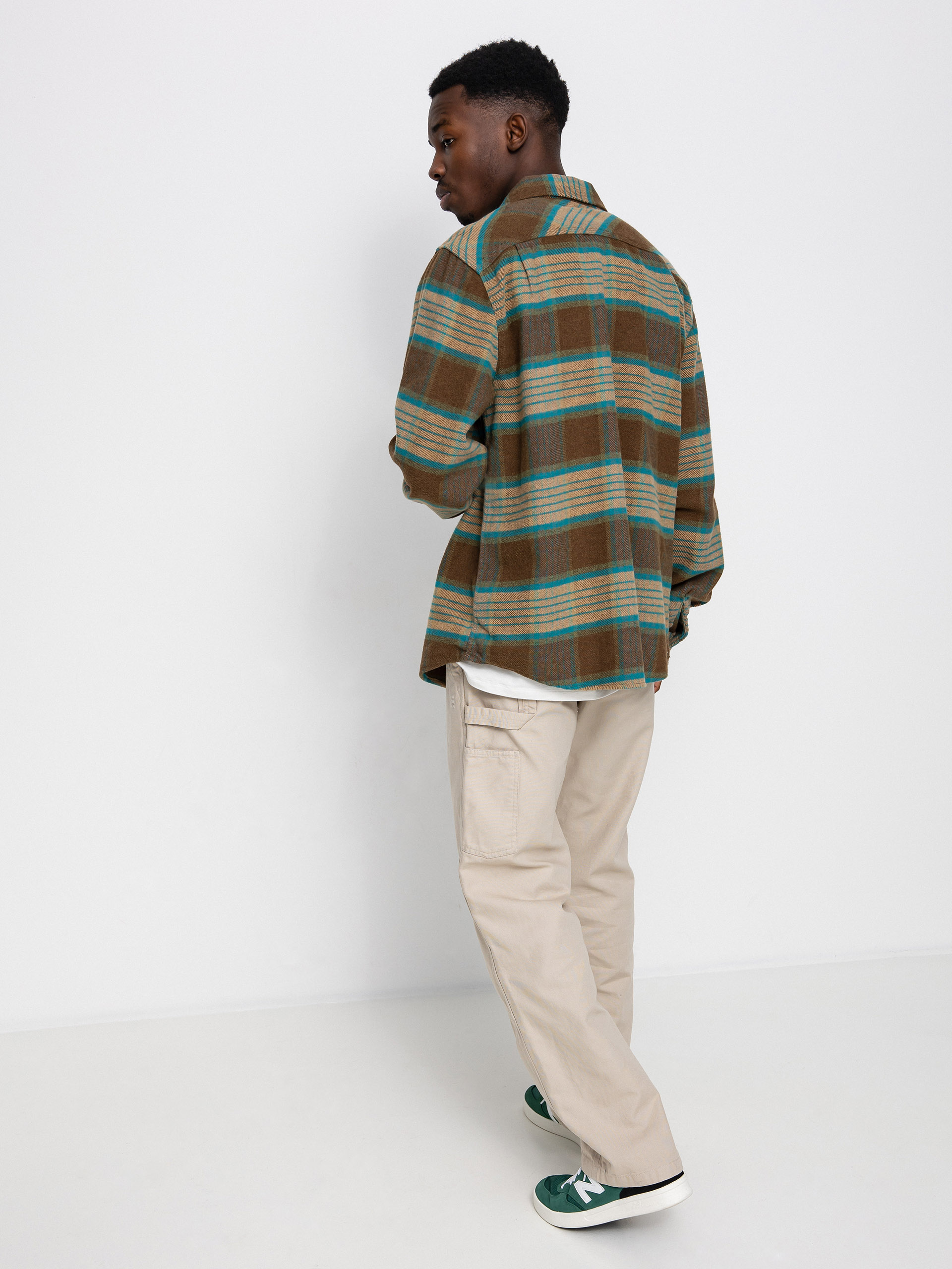 Koszula Brixton Bowery Flannel Ls (mojave/heather grey/desert pal)