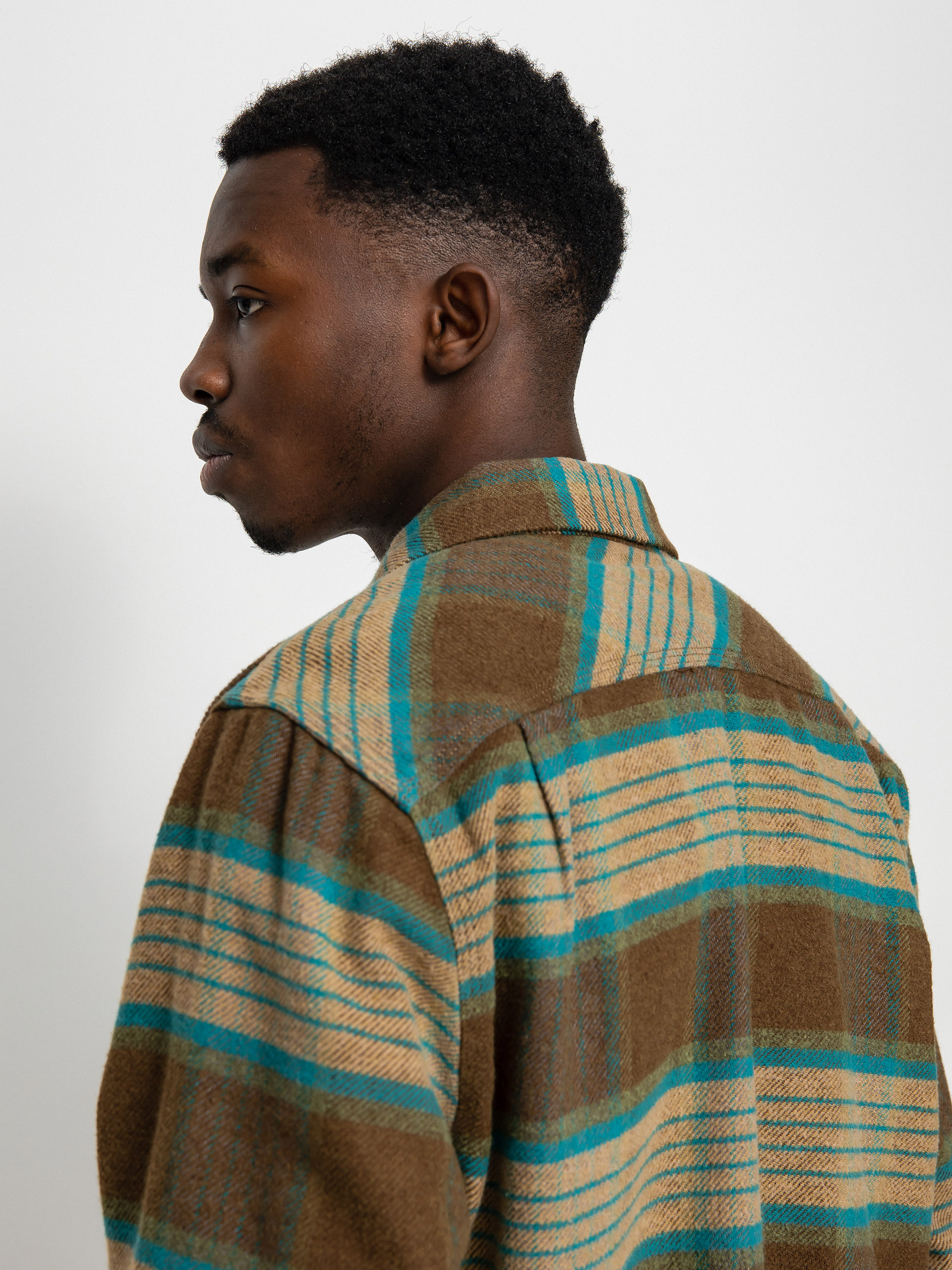 Koszula Brixton Bowery Flannel Ls (mojave/heather grey/desert pal)