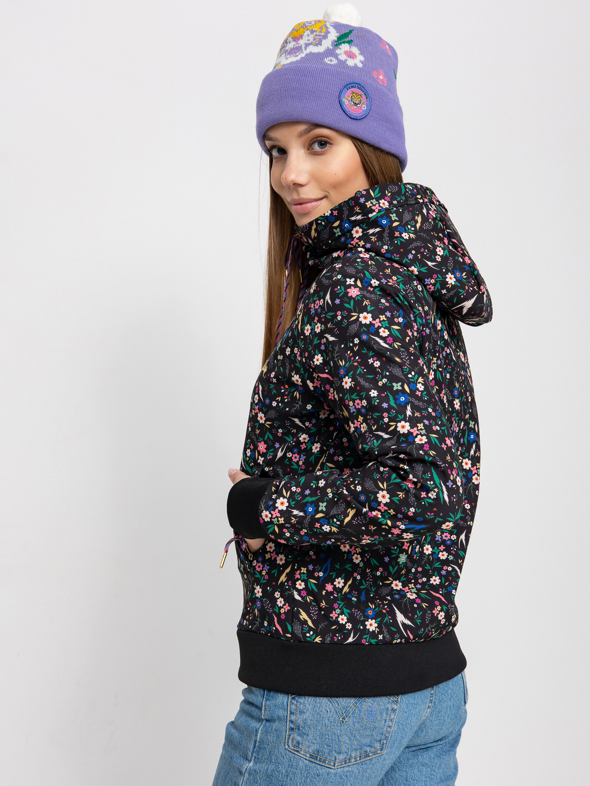 Bluza z kapturem Femi Stories Elvar ZHD Wmn (wah)