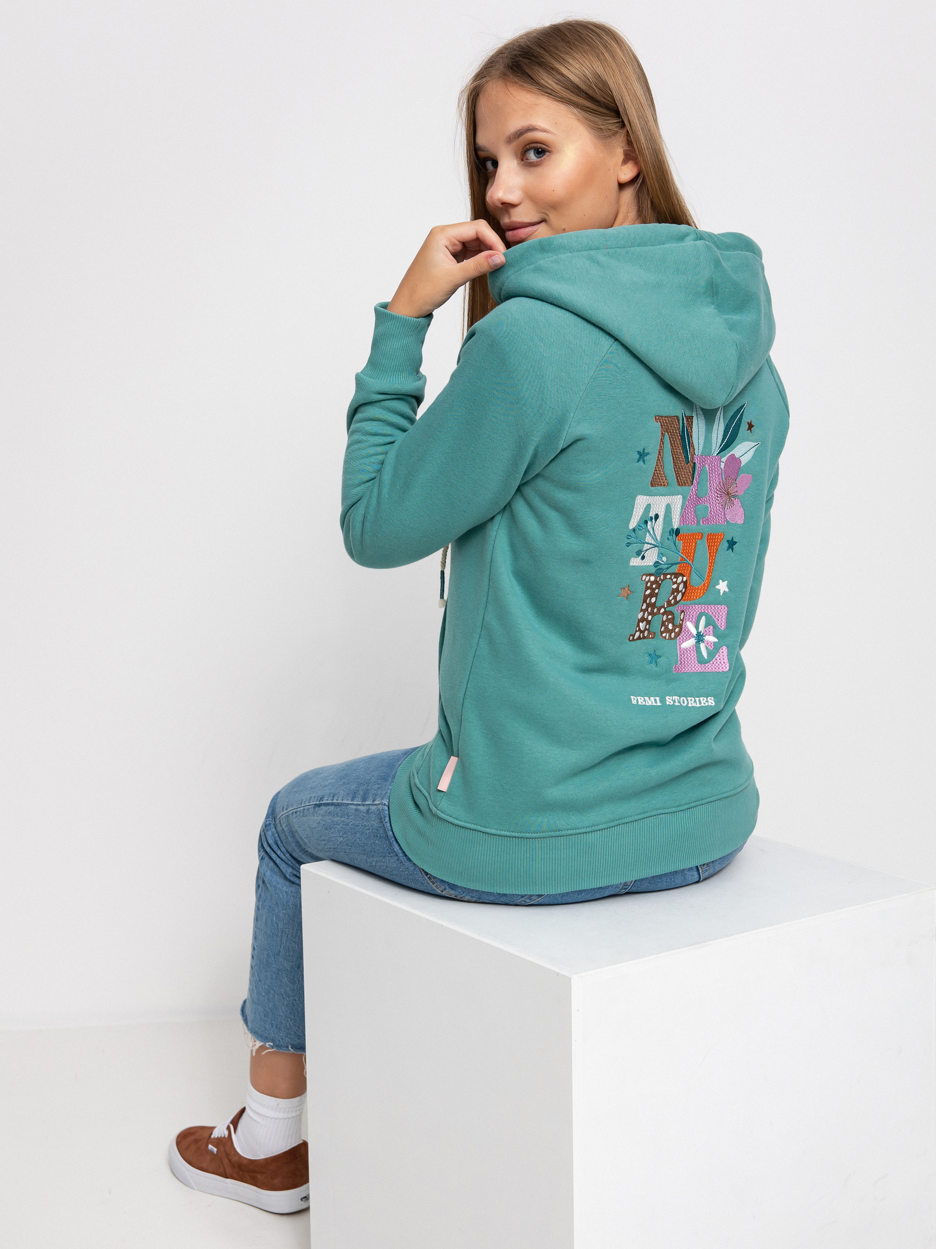 Bluza z kapturem Femi Stories Ini ZHD Wmn (demr)