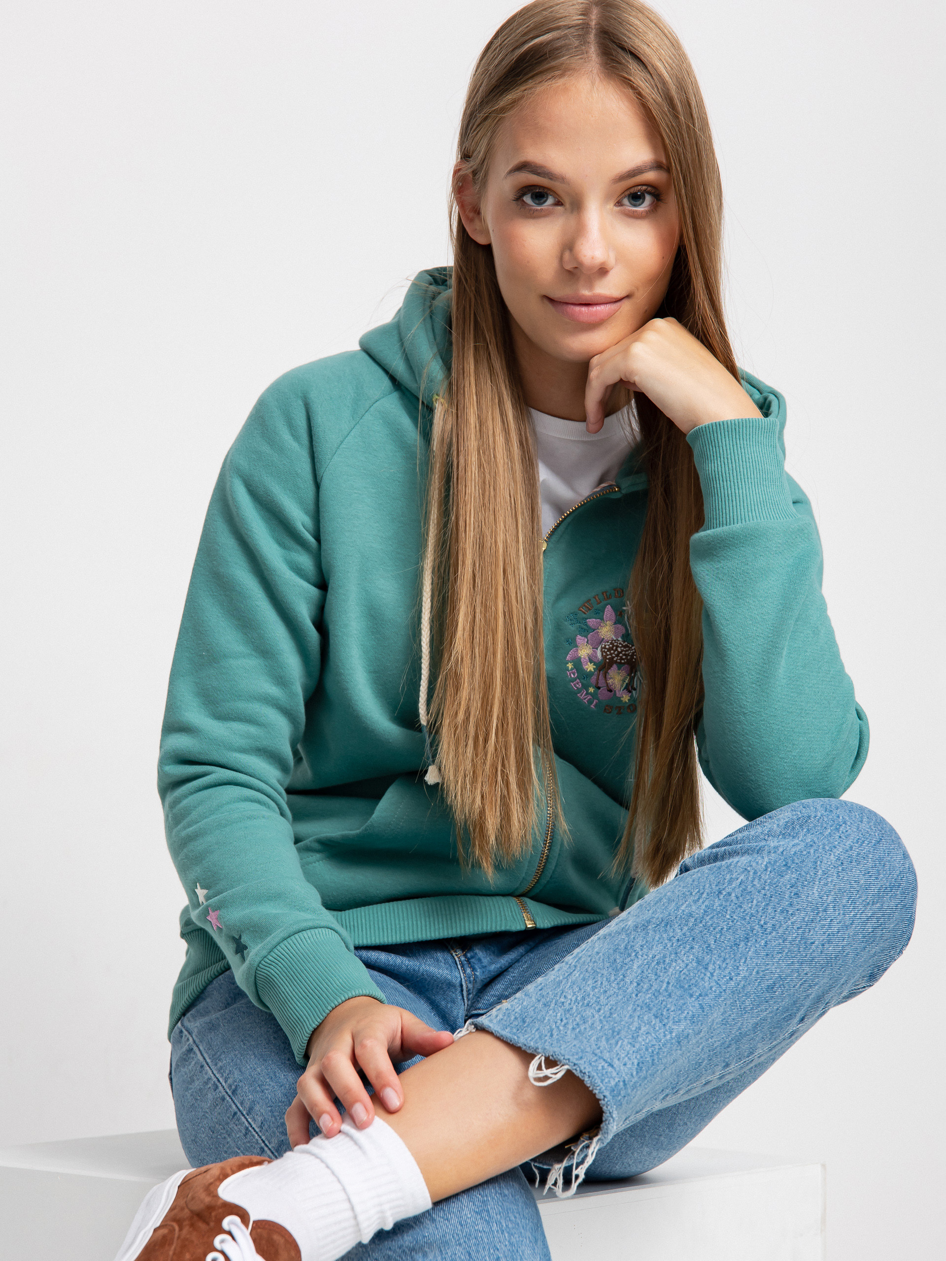 Bluza z kapturem Femi Stories Ini ZHD Wmn (demr)