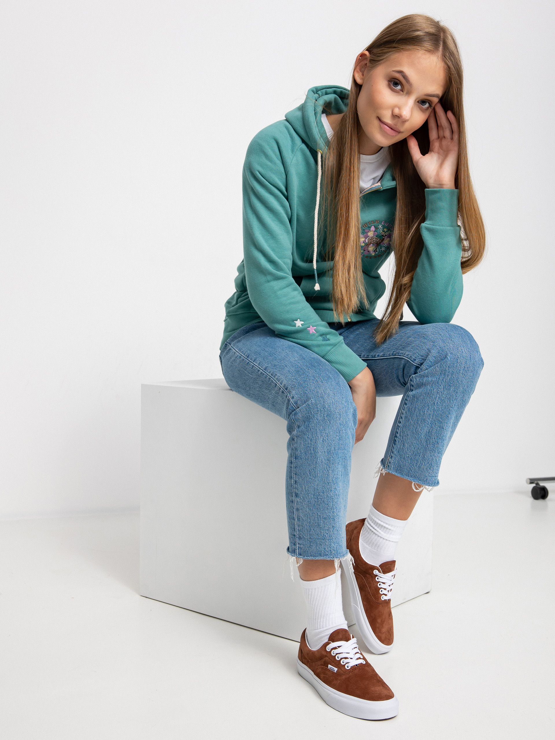 Bluza z kapturem Femi Stories Ini ZHD Wmn (demr)