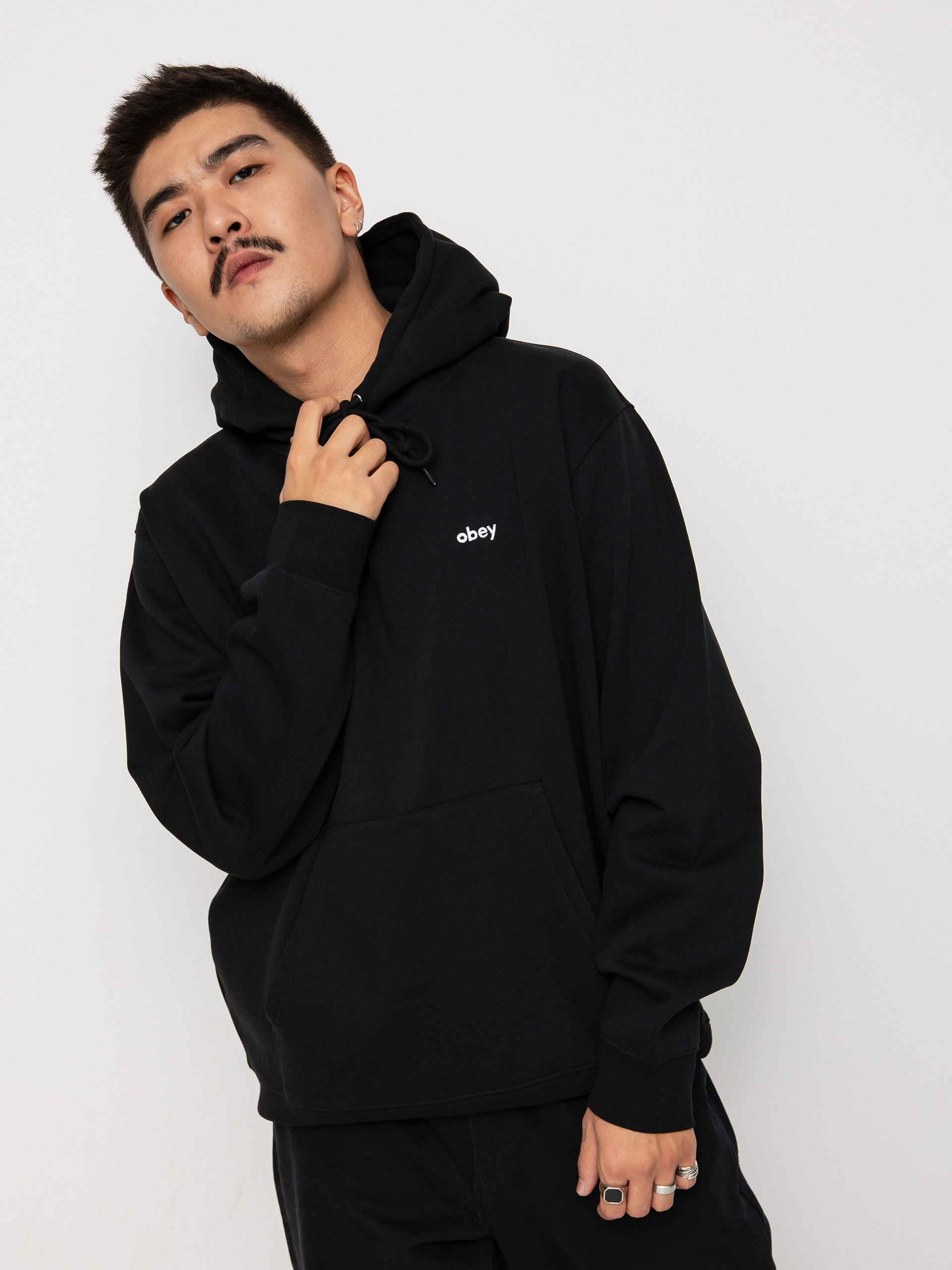 Bluza z kapturem OBEY Tab HD (black)