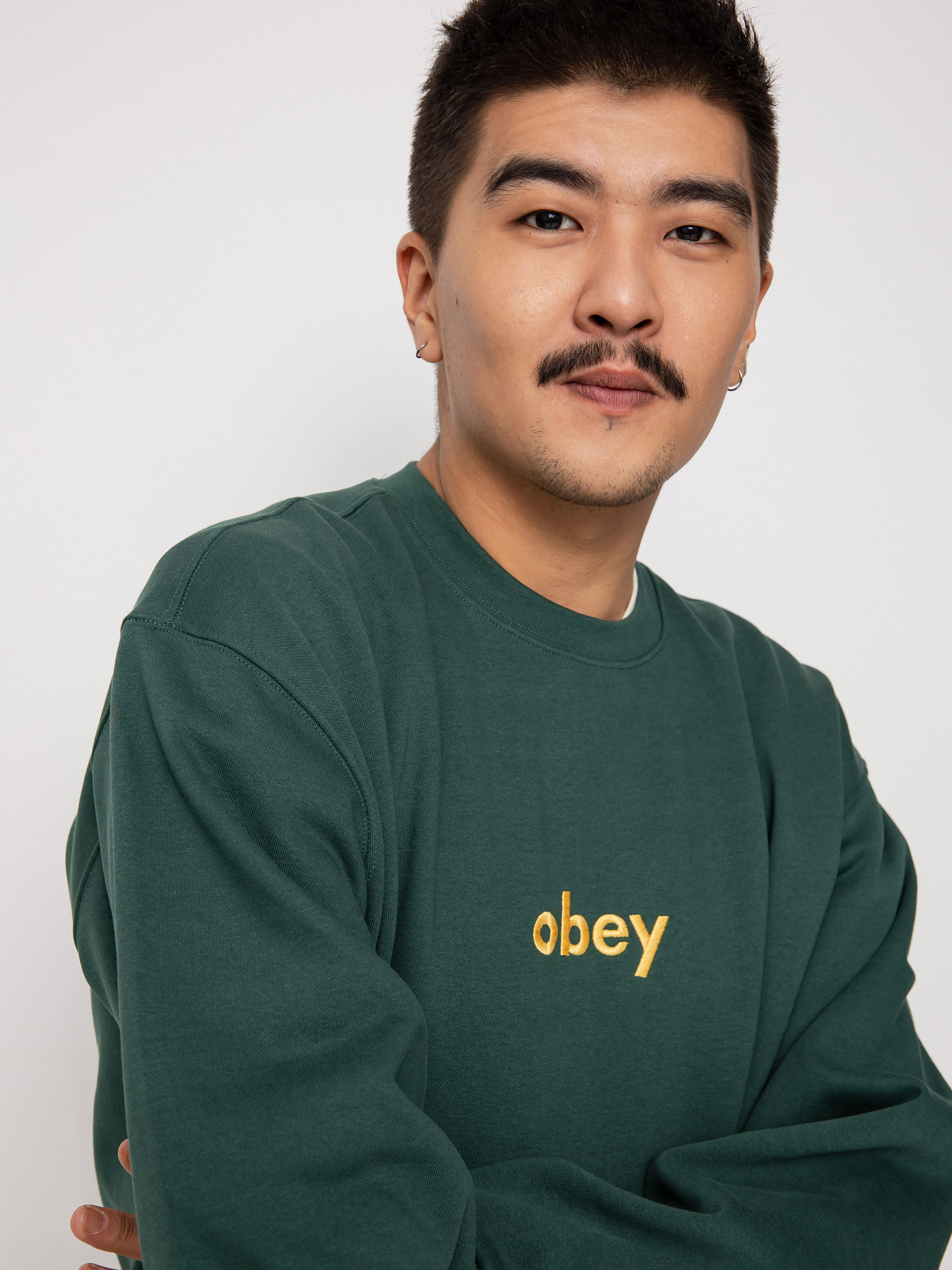 Bluza OBEY Lowercase (dark cedar)