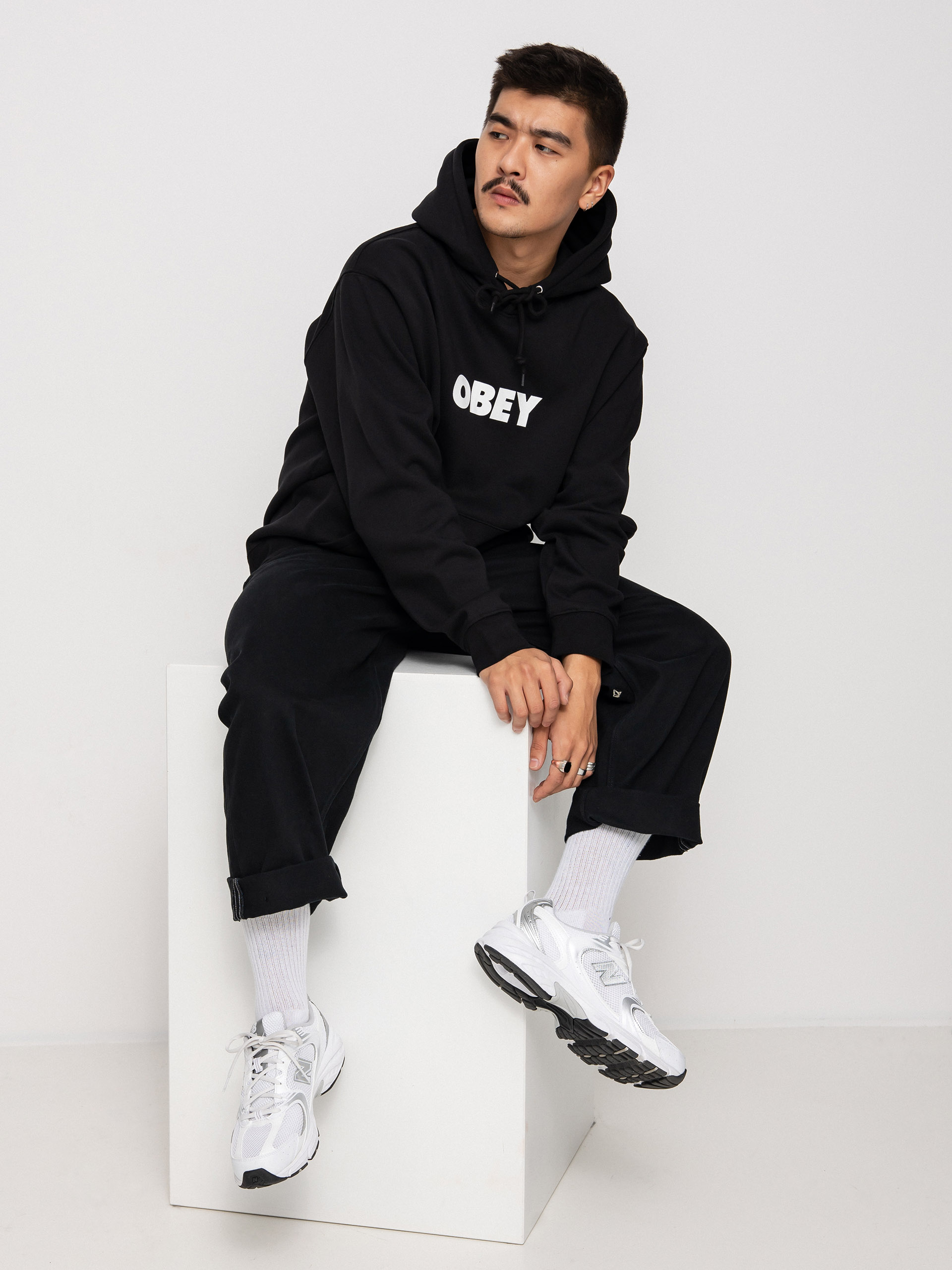Bluza z kapturem OBEY Bold HD (black)