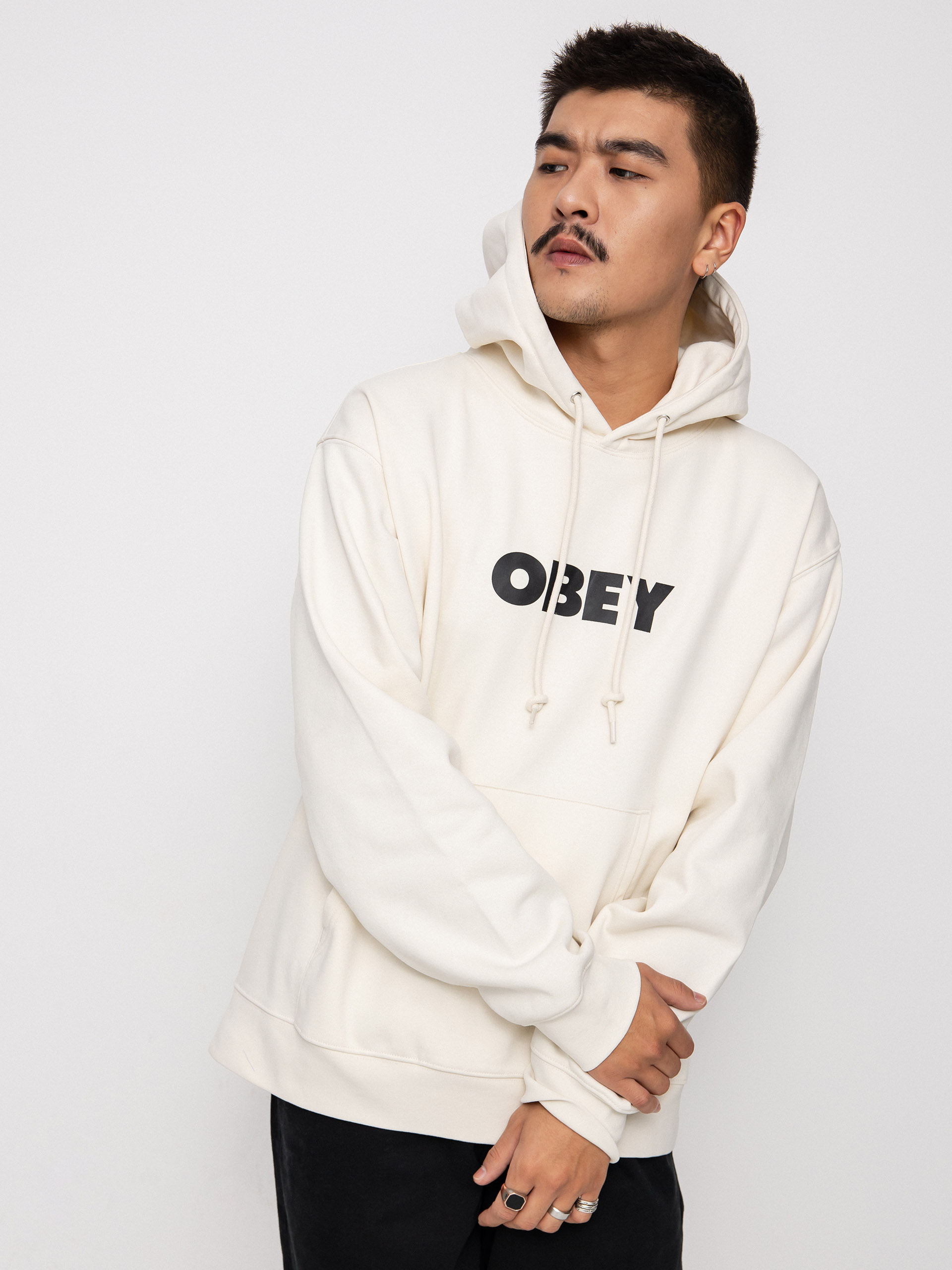 Bluza z kapturem OBEY Bold HD (unbleached)