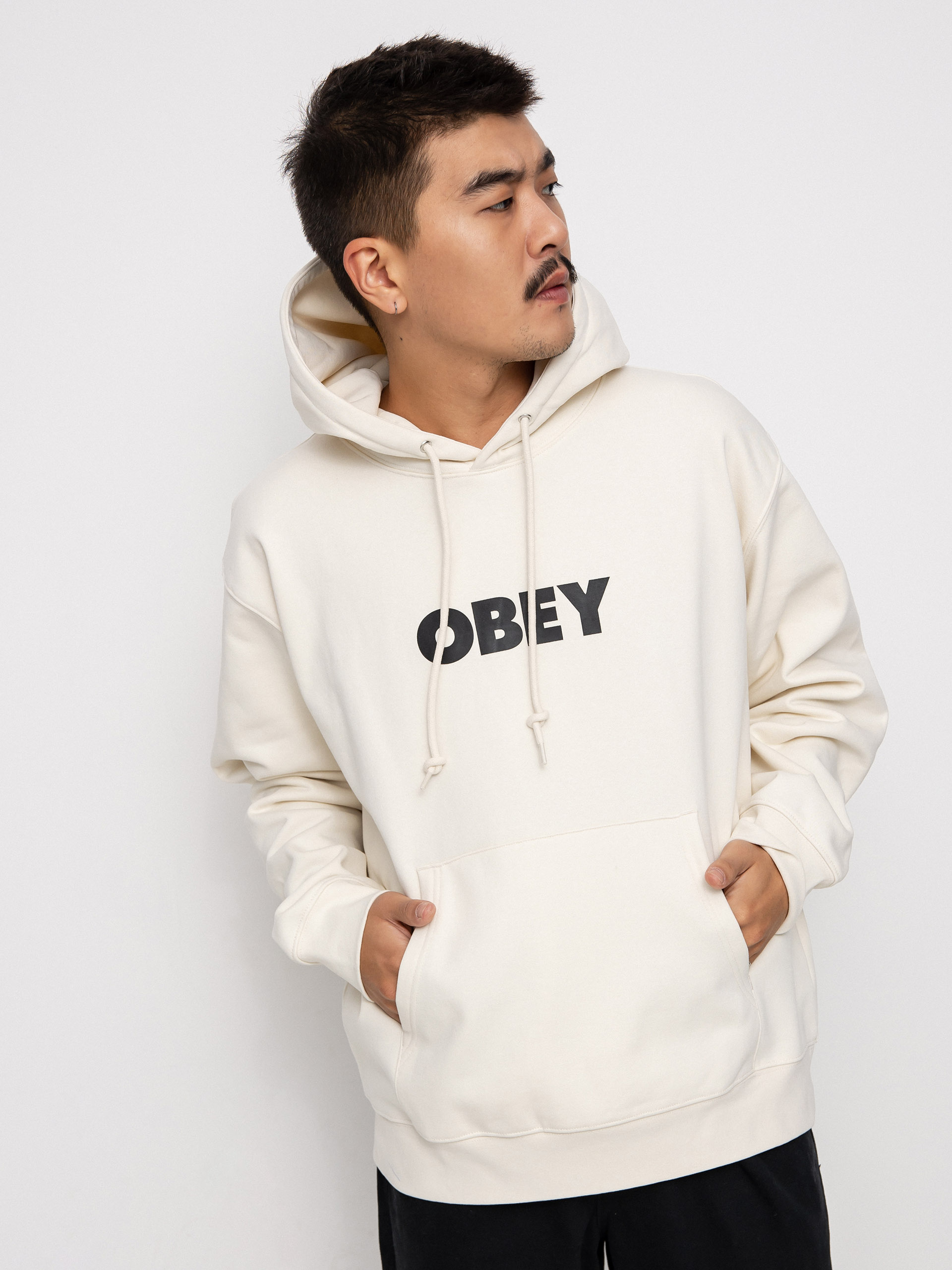 Bluza z kapturem OBEY Bold HD (unbleached)