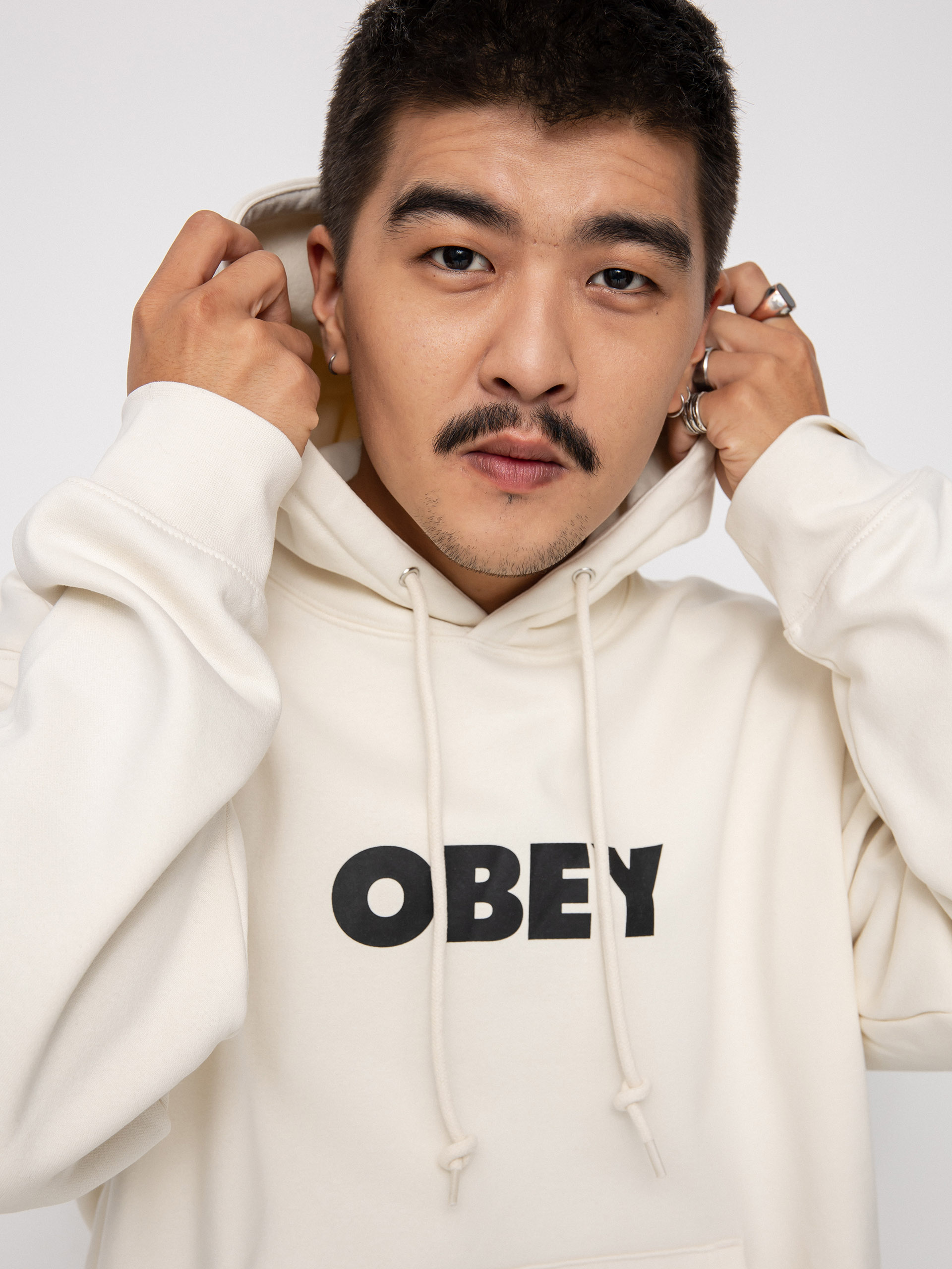 Bluza z kapturem OBEY Bold HD (unbleached)