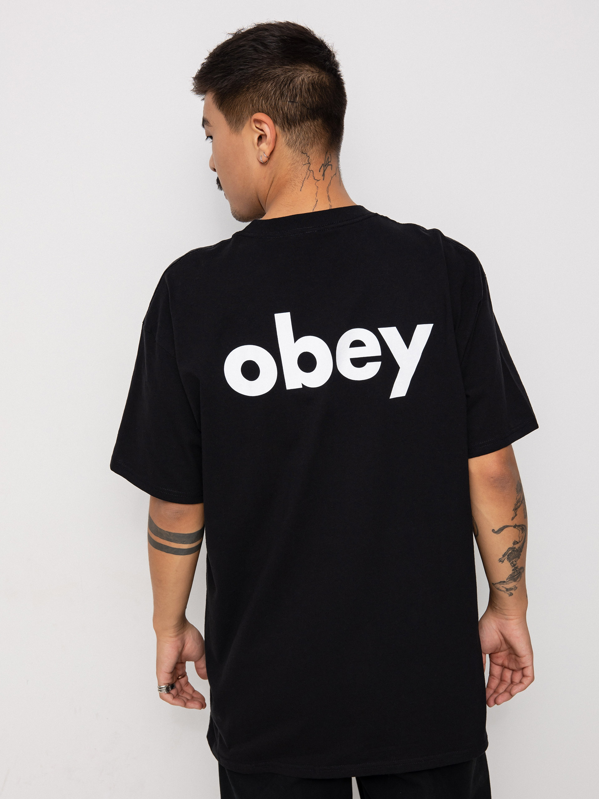 T-shirt OBEY Lower Case (black)