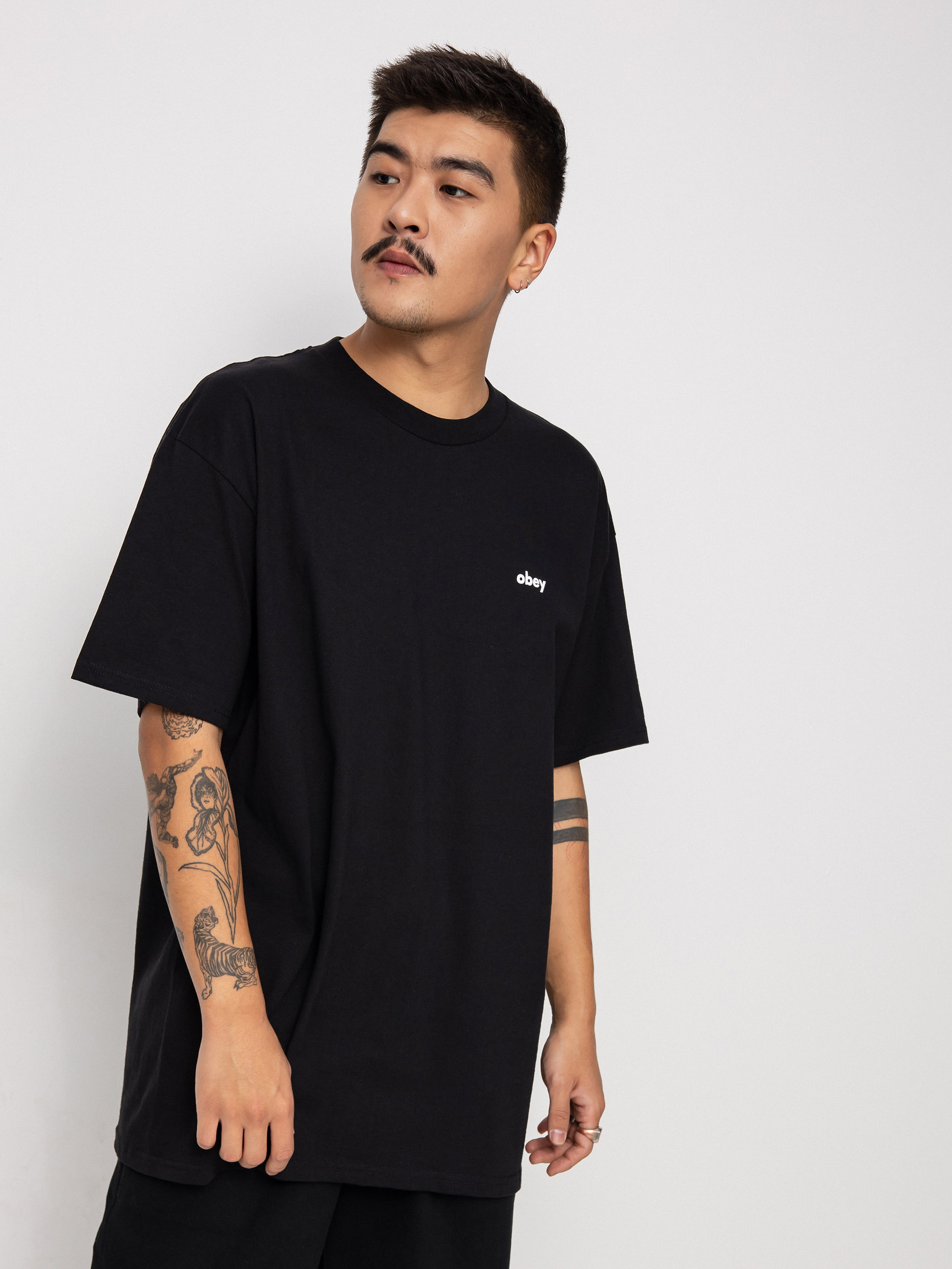 T-shirt OBEY Lower Case (black)